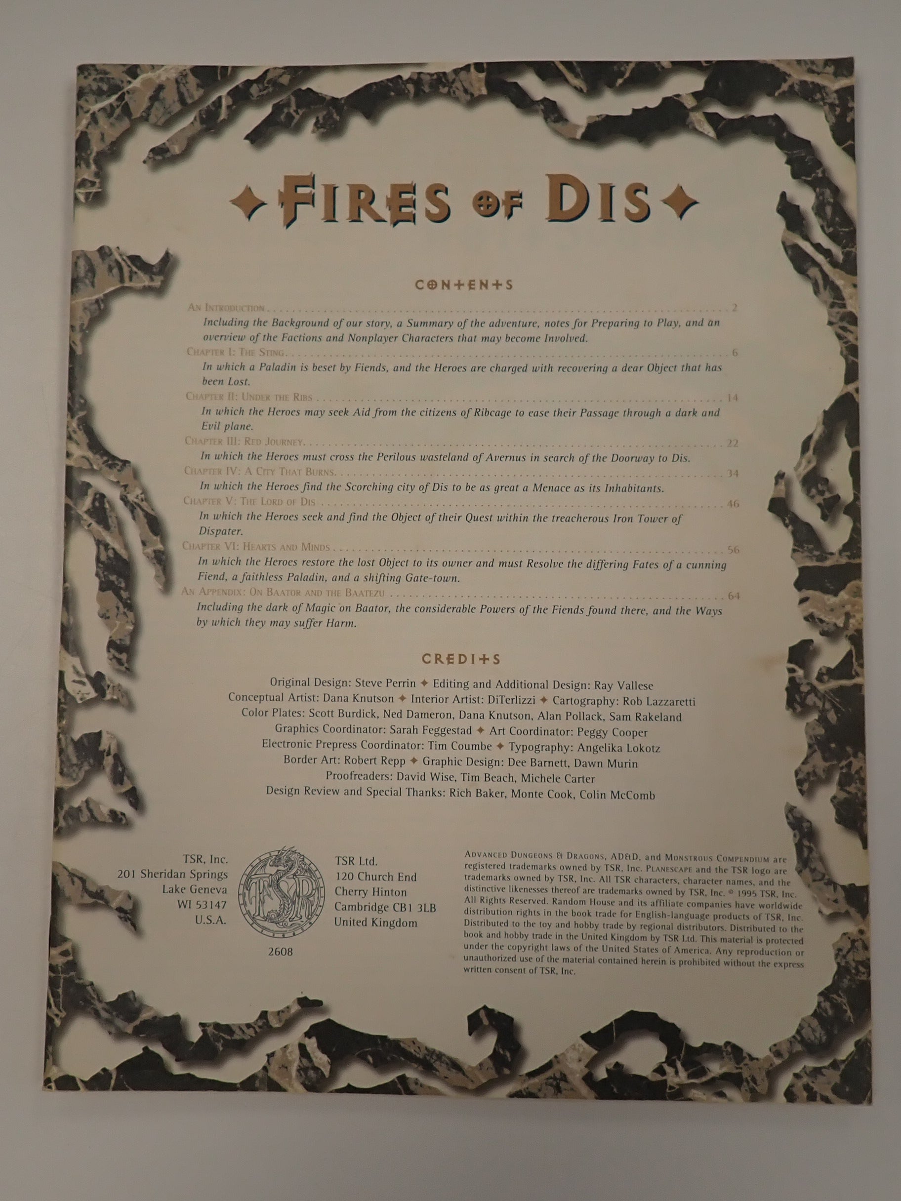 Planescape Fires of Dis - AD&D 2nd Edition [Pre-Owned]