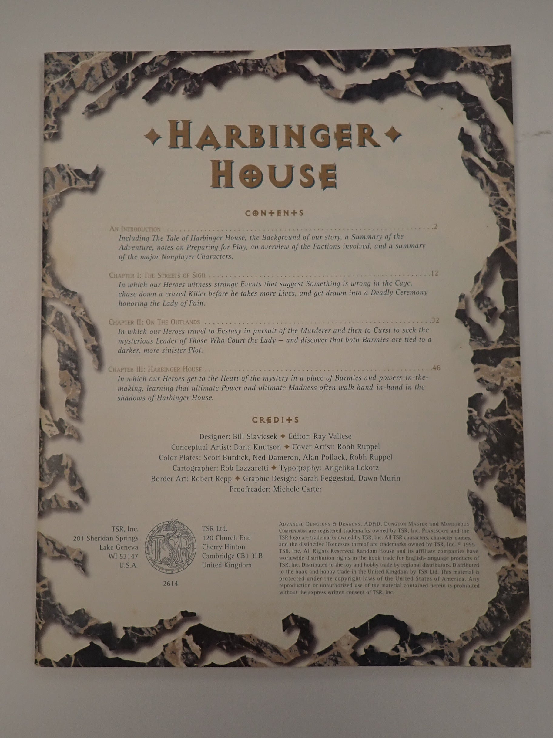 Planescape Harbinger House - AD&D 2nd Edition [Pre-Owned]
