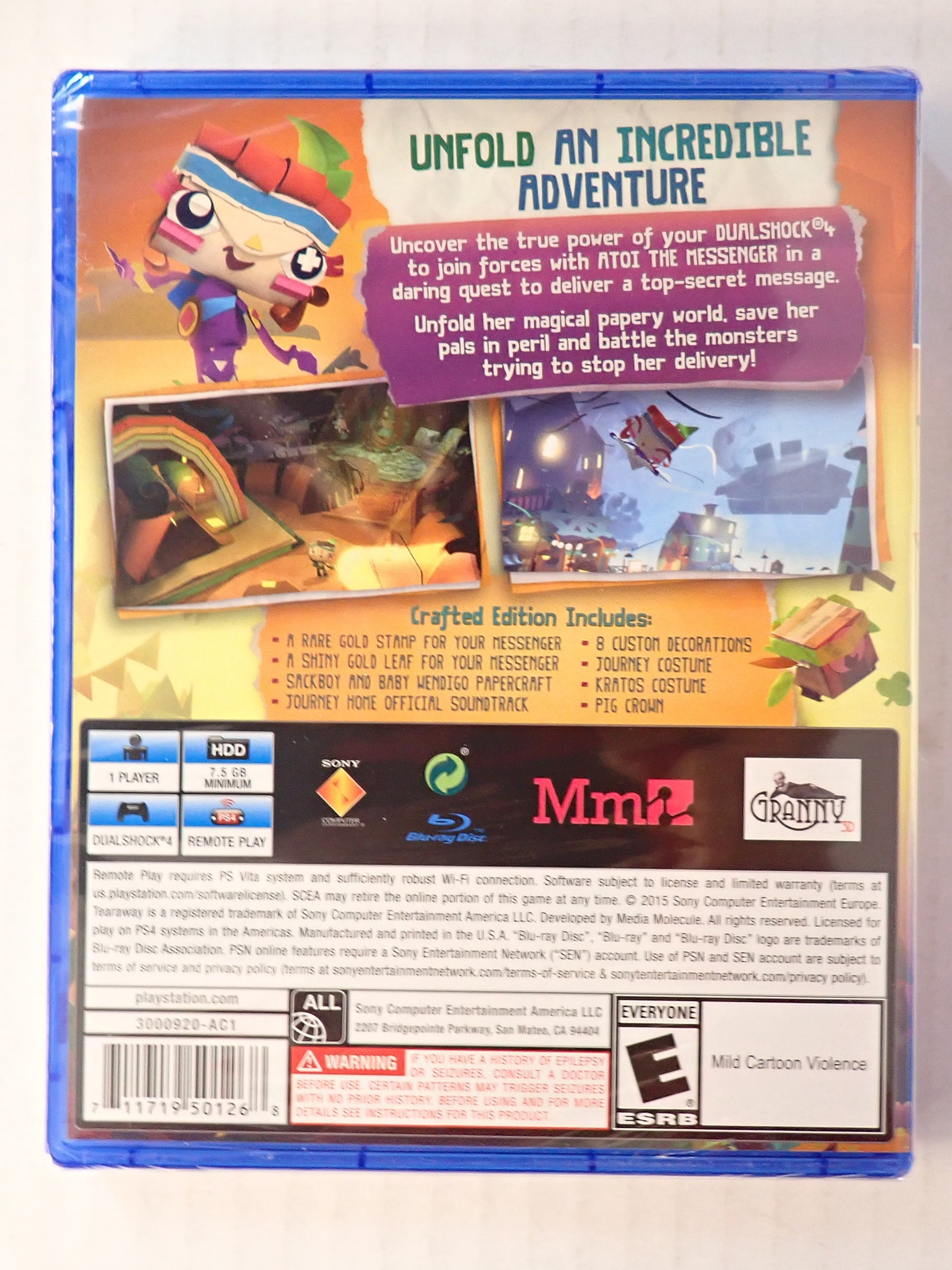 Tearaway Unfolded Crafted Edition - PS4 [Pre-Owned]