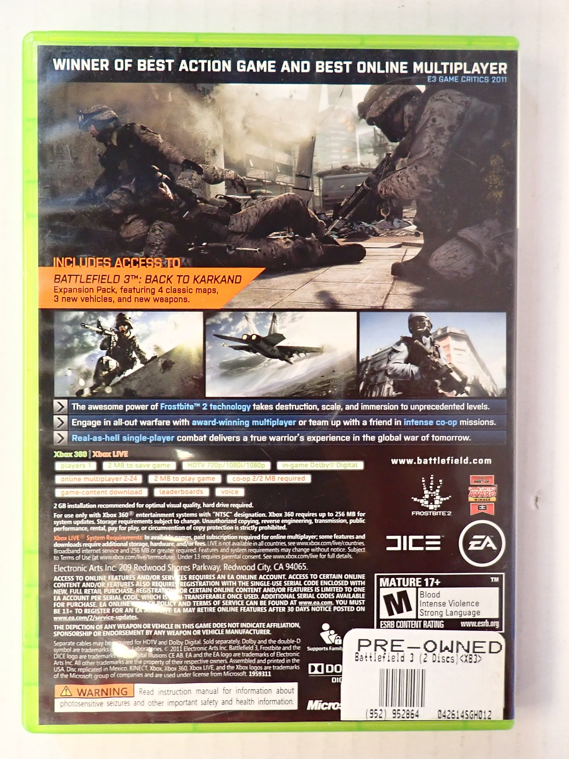 Battlefield 3 Limited Edition - Xbox 360 [Pre-Owned]