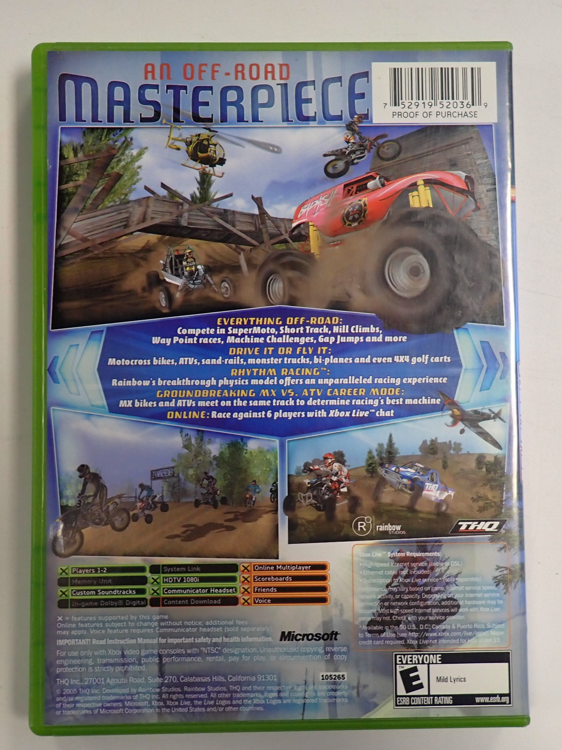 MX vs ATV Unleashed - Xbox [Pre-Owned]