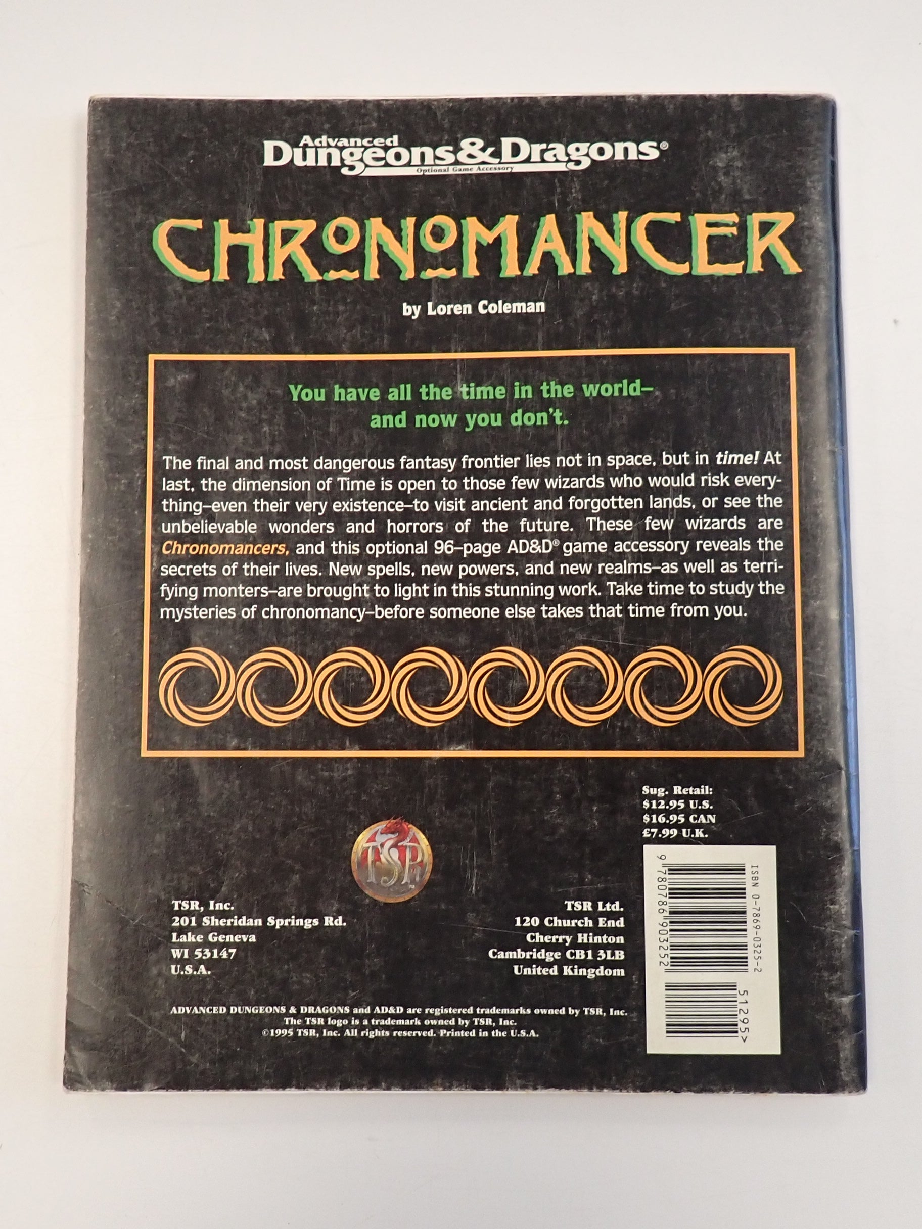 Chronomancer - AD&D 2nd Edition (Pre-Owned)