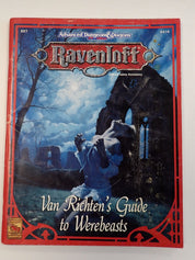 Ravenloft Van Richten's Guide to Werebeasts - AD&D 2nd Edition (Pre-Owned)