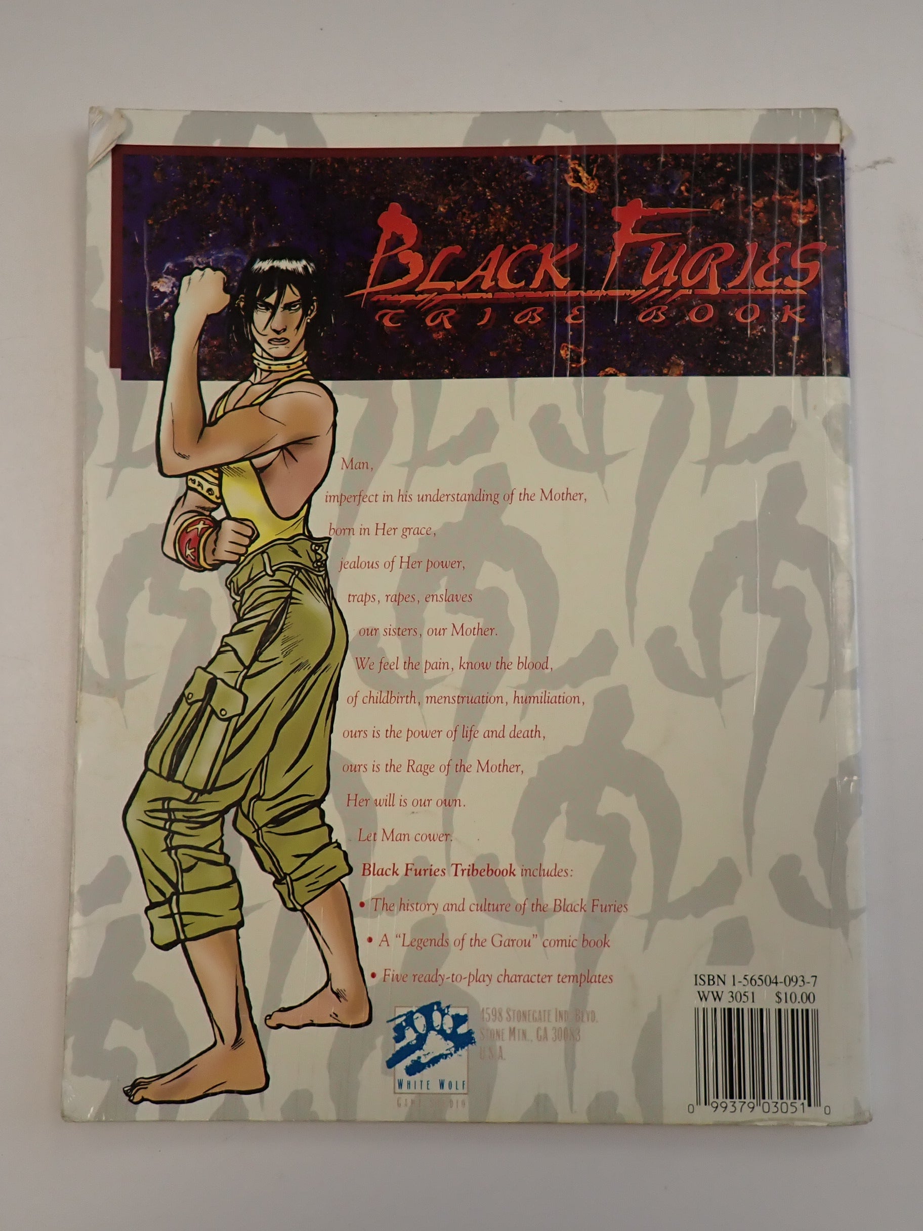Werewolf the Apocalypse Black Furies Tribe Book (Pre-Owned)