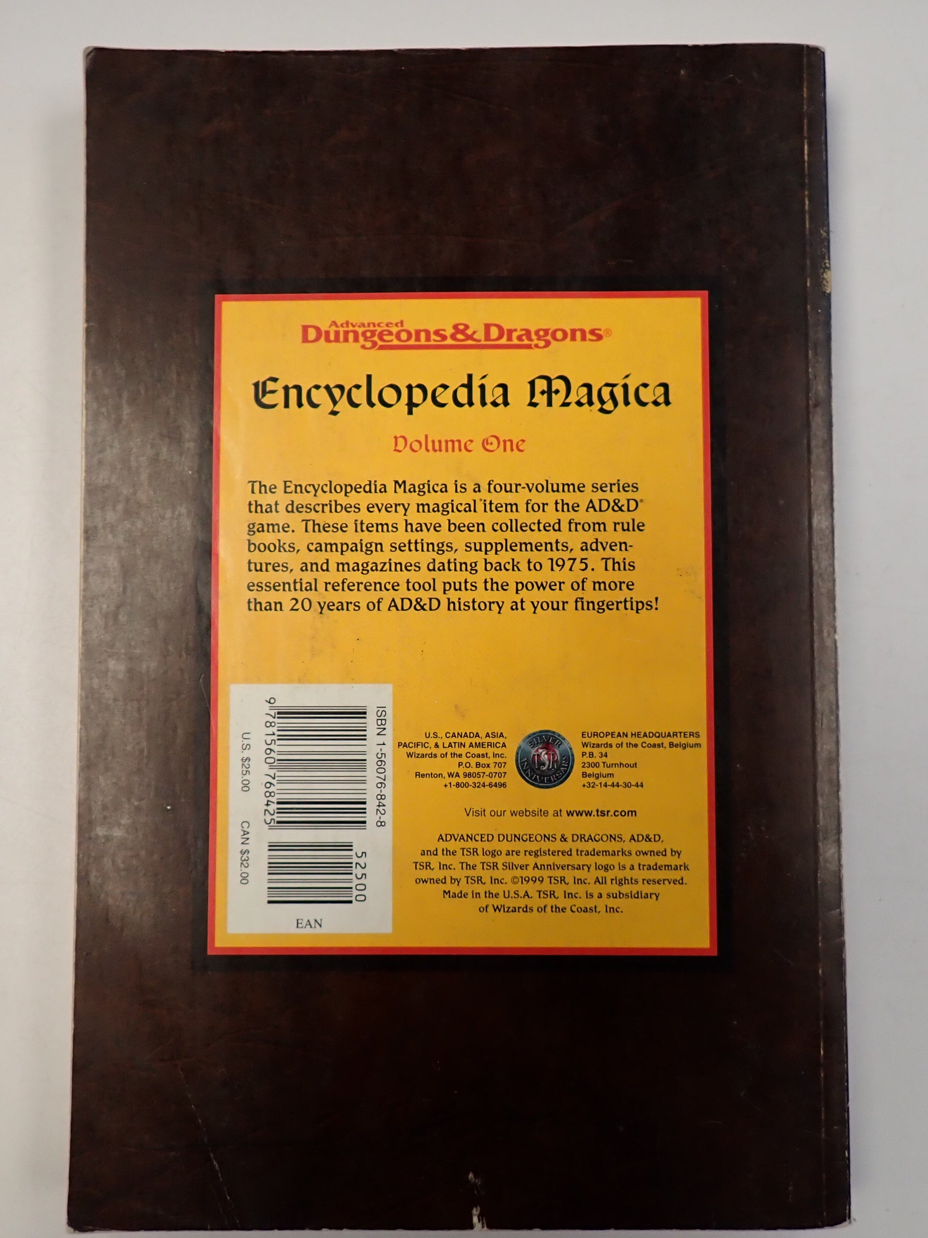 Encyclopedia Magica - AD&D 2nd Edition - Volume One [Pre-Owned]