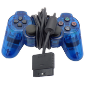 PlayStation 2 Controller - Clear Blue