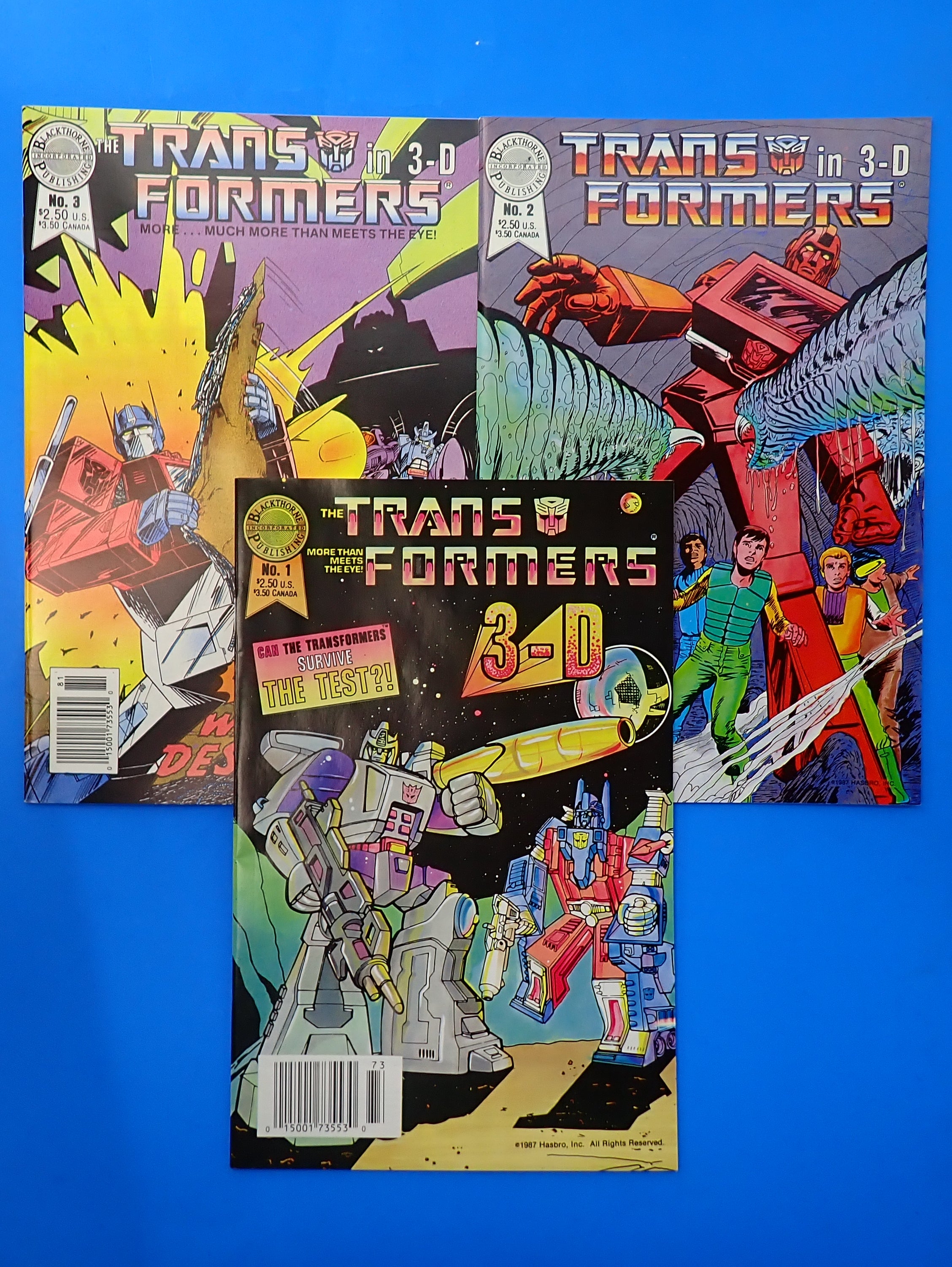 Transformers 3-D #1-3 Full Set (2017)