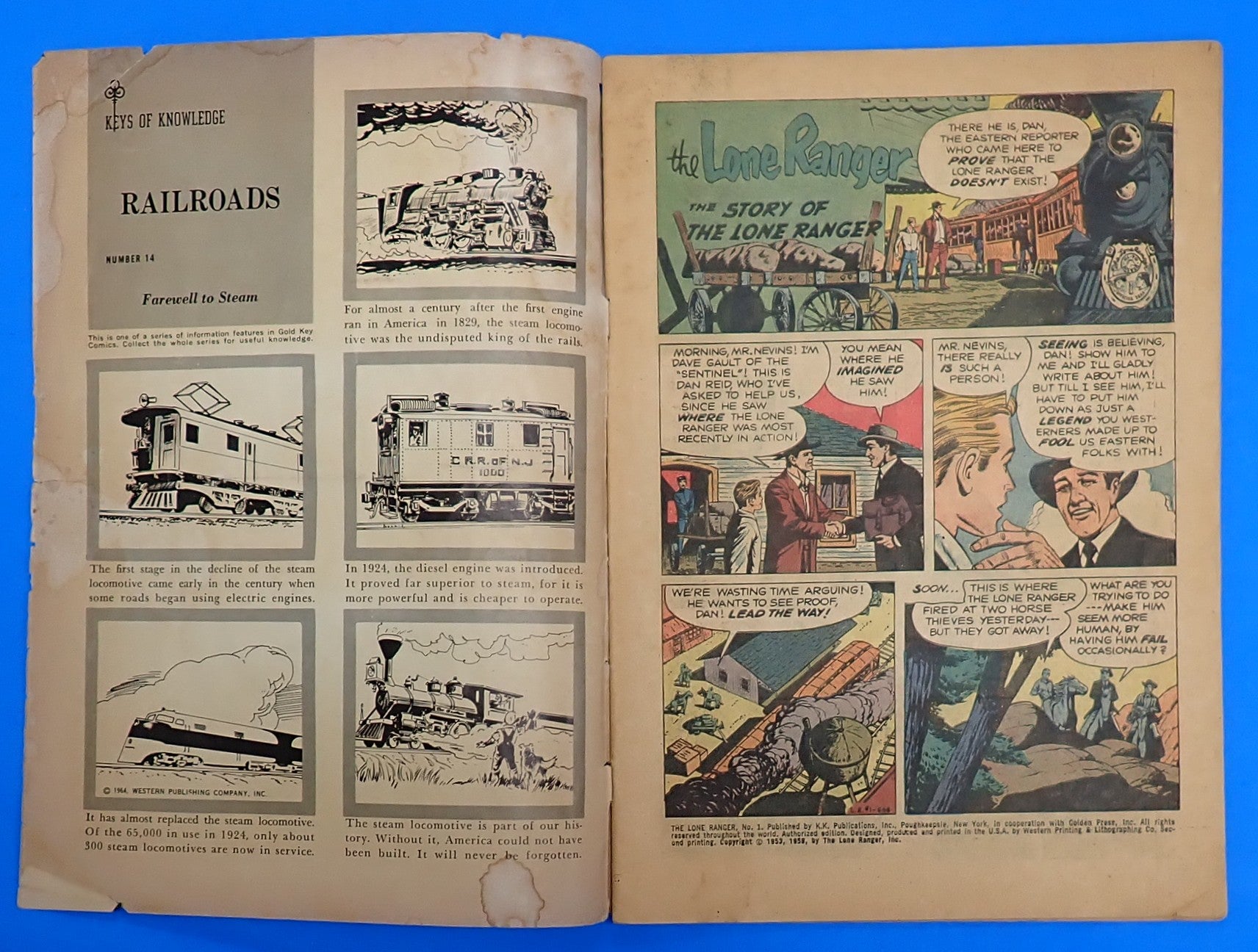 The Lone Ranger #1 (1958) - GD+ (2.5) - Golden Western