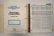 Monsterous Compendium Lot of 11 - AD&D 2nd Edition [Pre-Owned]