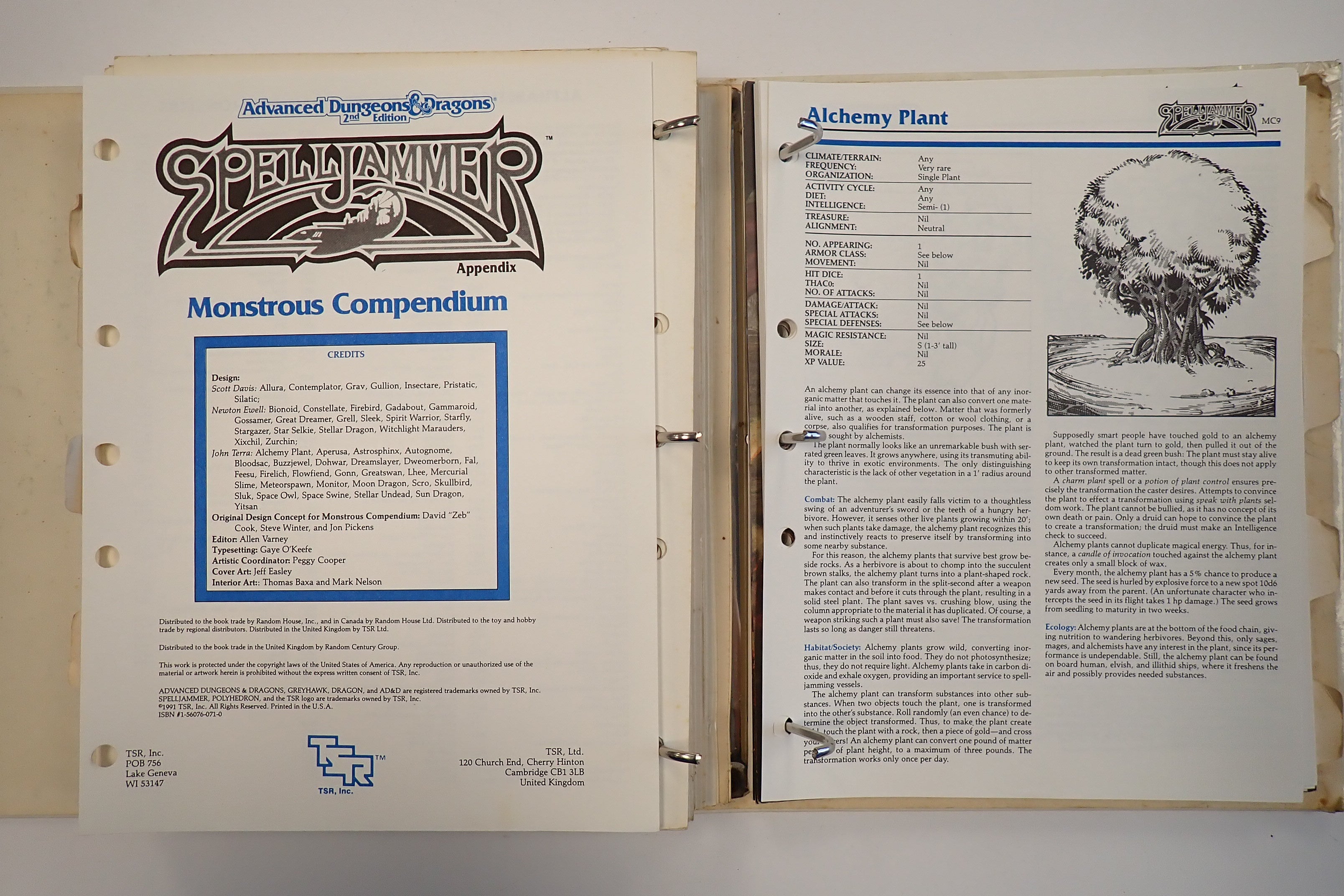 Monsterous Compendium Lot of 11 - AD&D 2nd Edition [Pre-Owned]