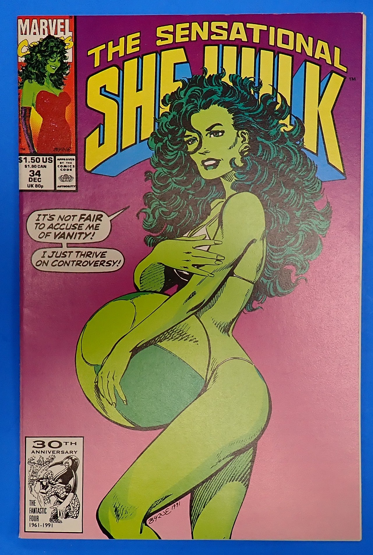 She Hulk #34 (1991) - VF/NM (9.0) - John Bynne Cover