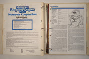 Monsterous Compendium Lot of 11 - AD&D 2nd Edition [Pre-Owned]