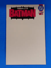 Absolute Batman #13 Blank Variant (2025) - NM (9.0)