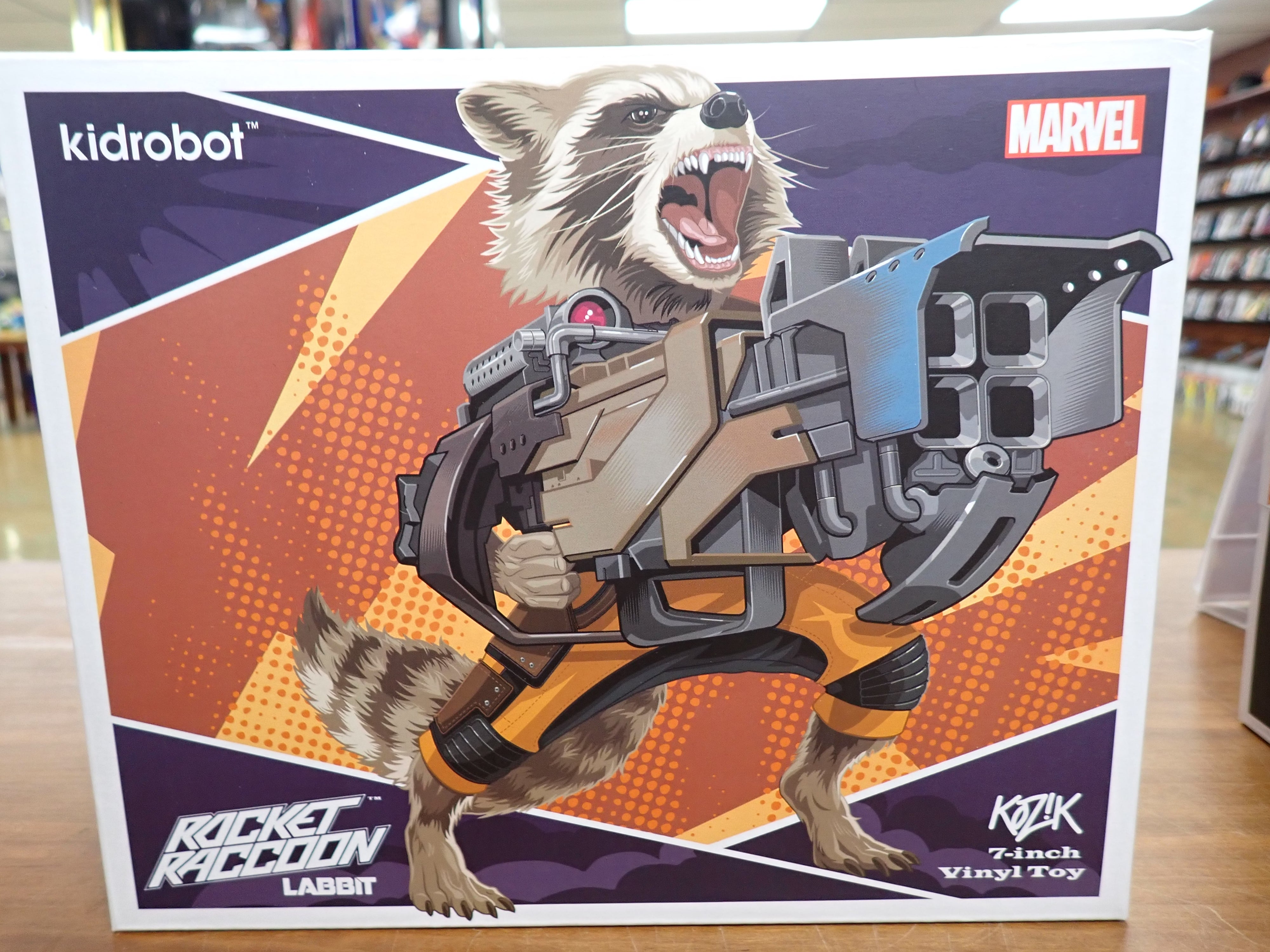 Kidrobot: Guardians of the Galaxy - Rocket Raccoon labbit