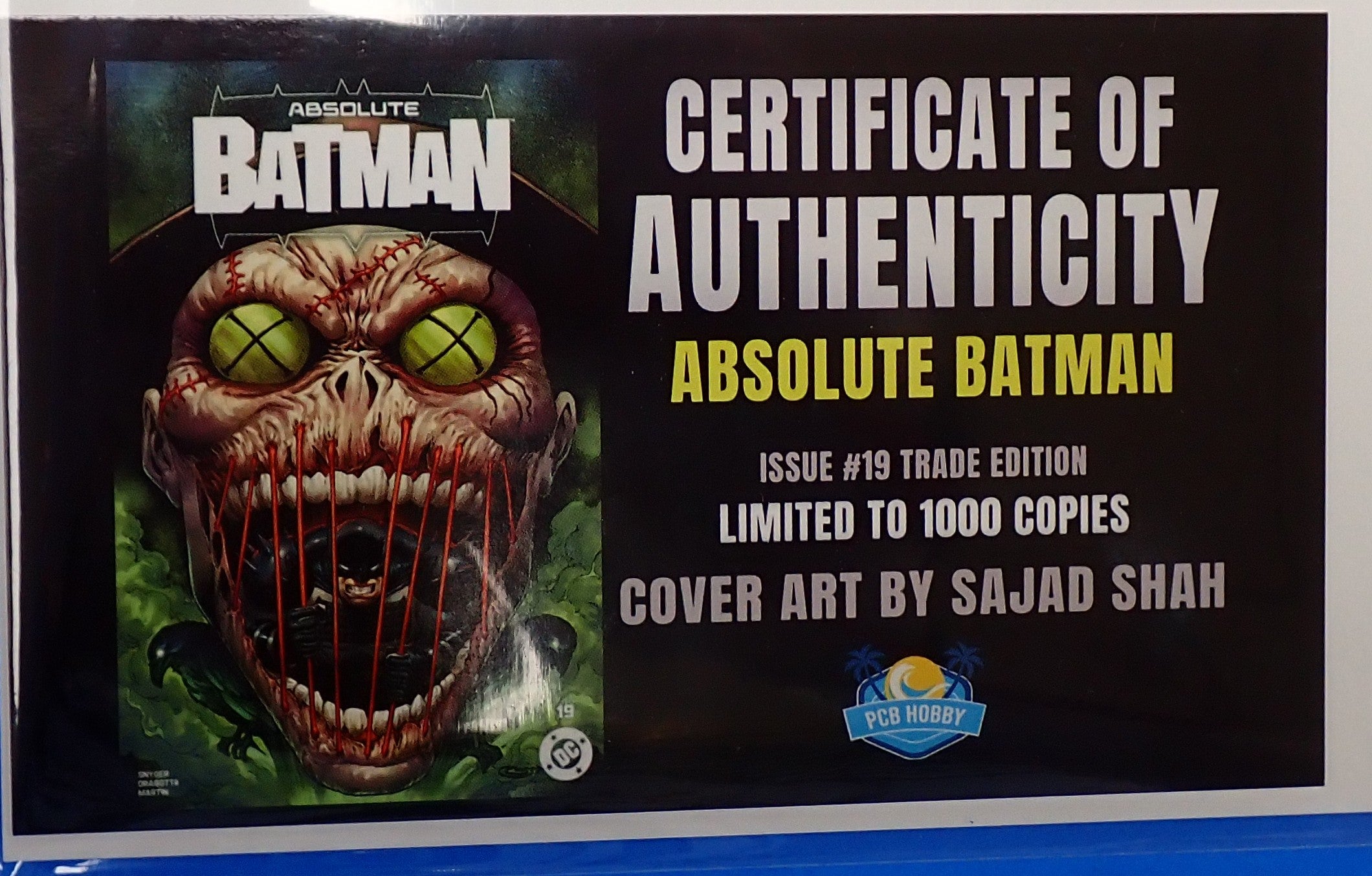 Absolute Batman #19 (2026) NM - Sajad Shah Variant