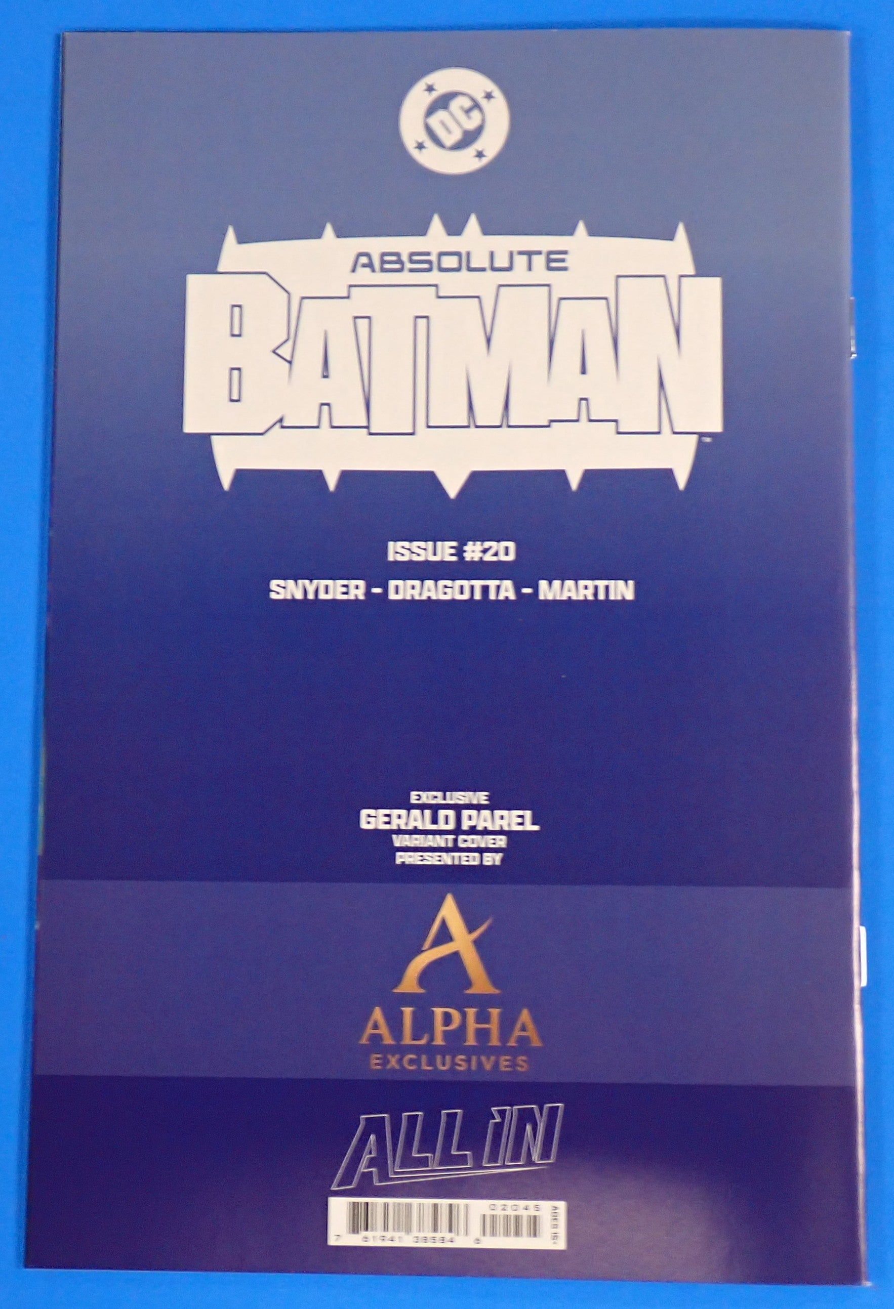 Absolute Batman #20 (2026) NM - Parel Variant