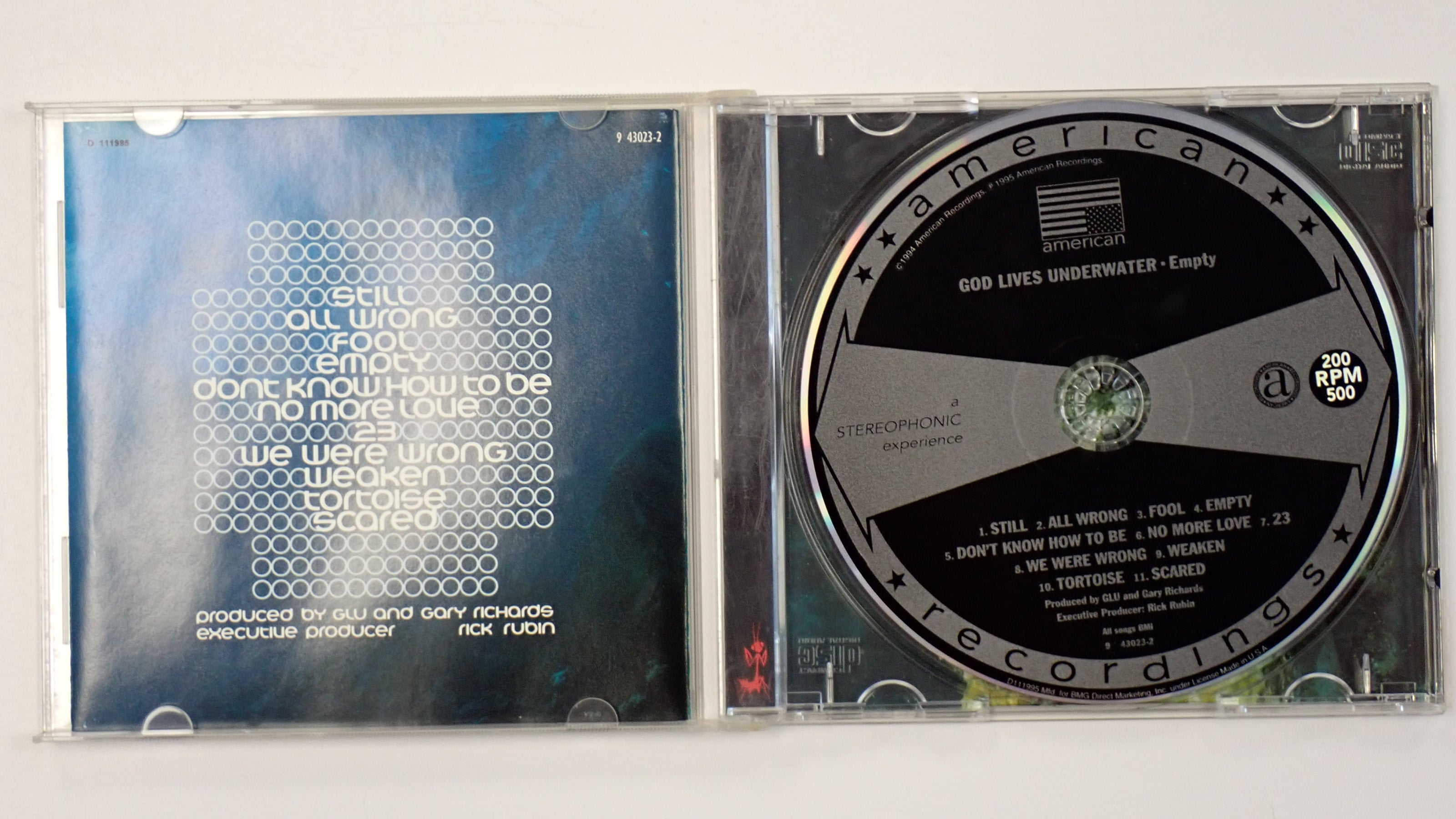 God Lives Underwater - Empty - CD