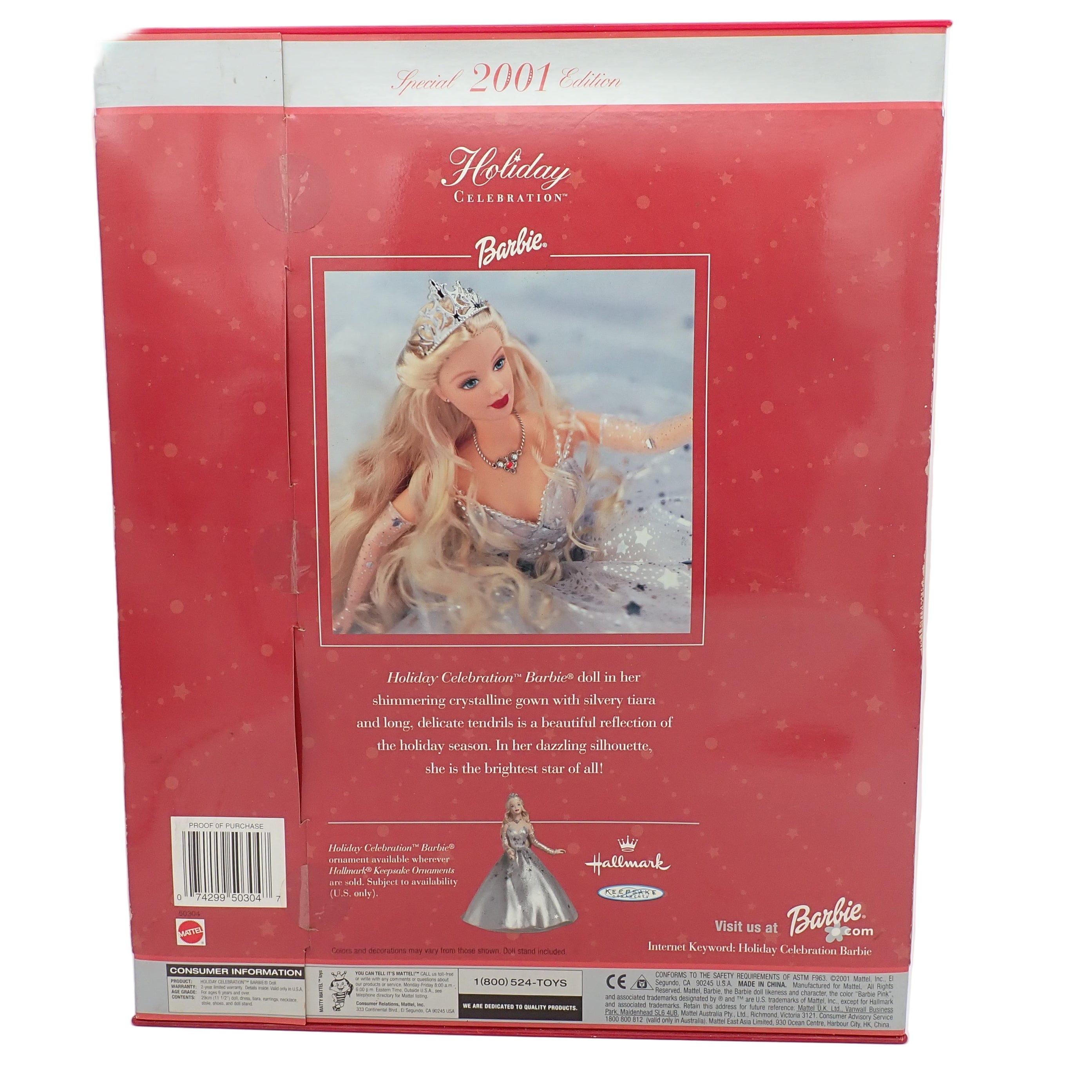 2001 Holiday Celebration Barbie