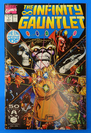 Infinity Gauntlet #1 (1991) - VF/NM (8.5-9.0) - SIGNED George Perez