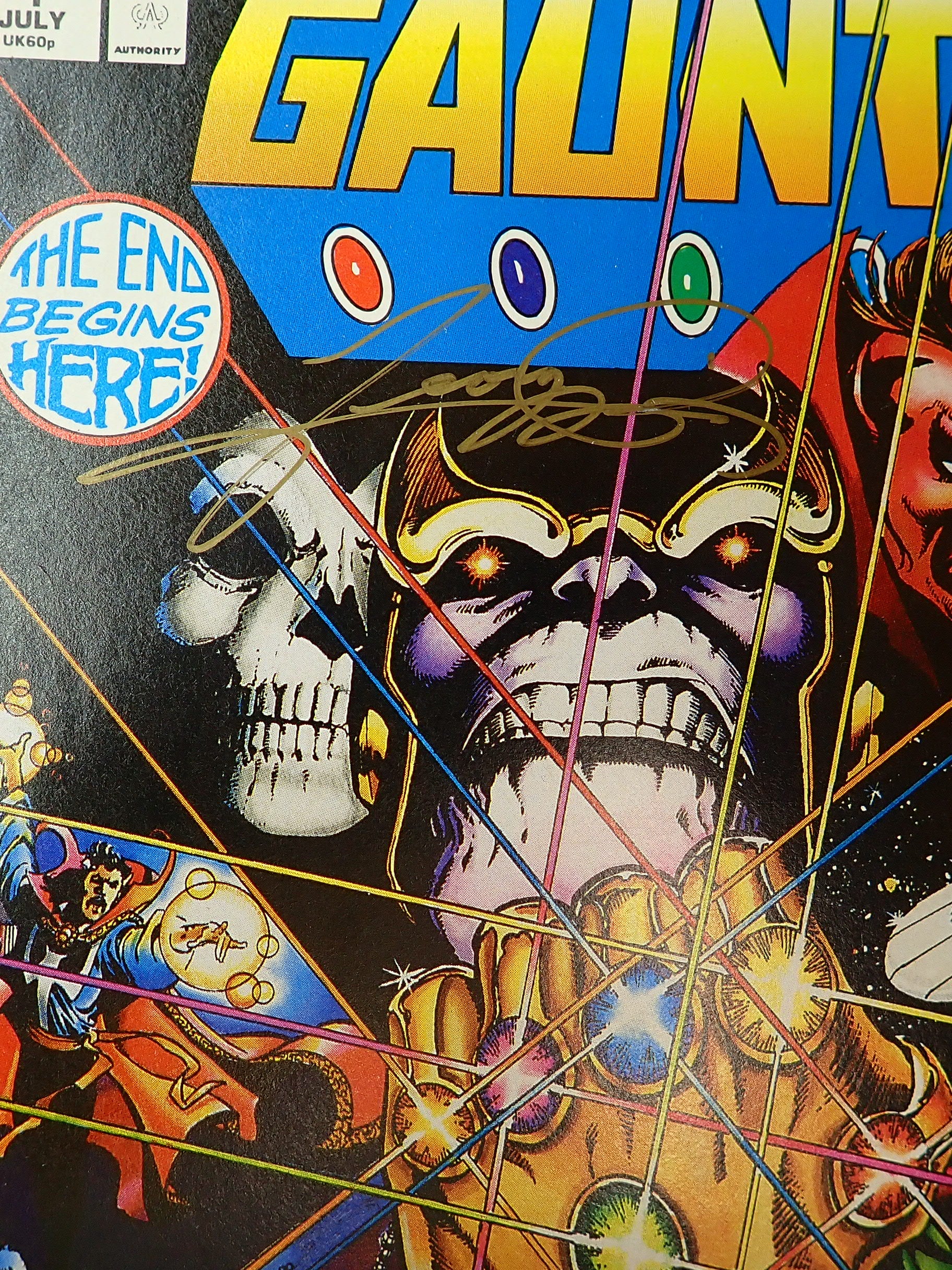 Infinity Gauntlet #1 (1991) - VF/NM (8.5-9.0) - SIGNED George Perez