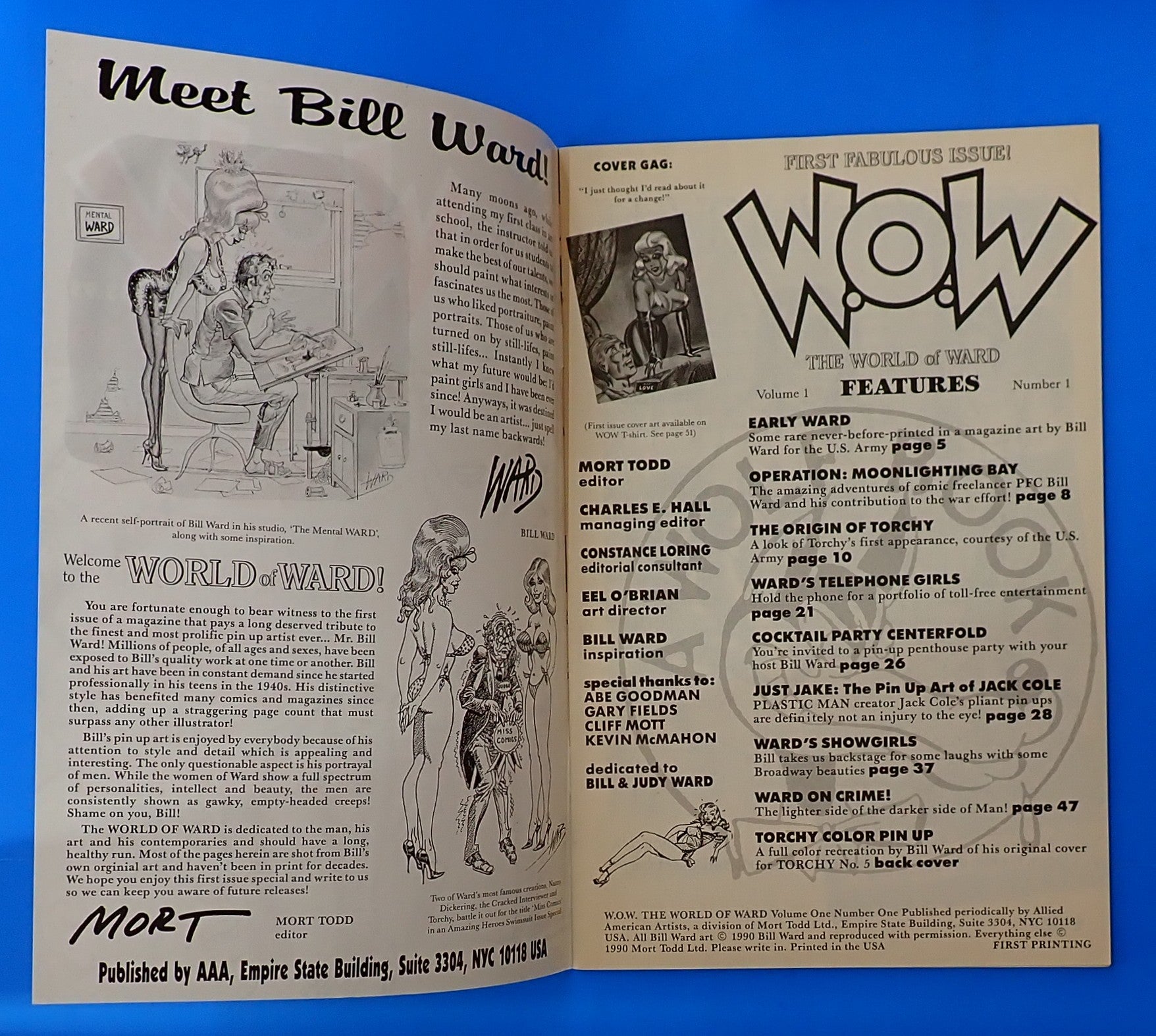 Ward's World of Ward #1 (1990) - VF+ (8.5) - Bill Ward Cover