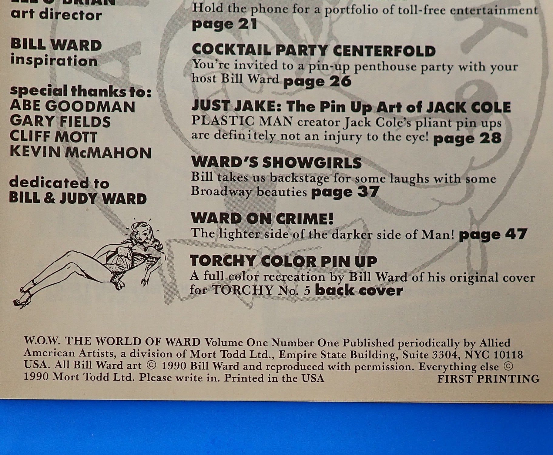 Ward's World of Ward #1 (1990) - VF+ (8.5) - Bill Ward Cover
