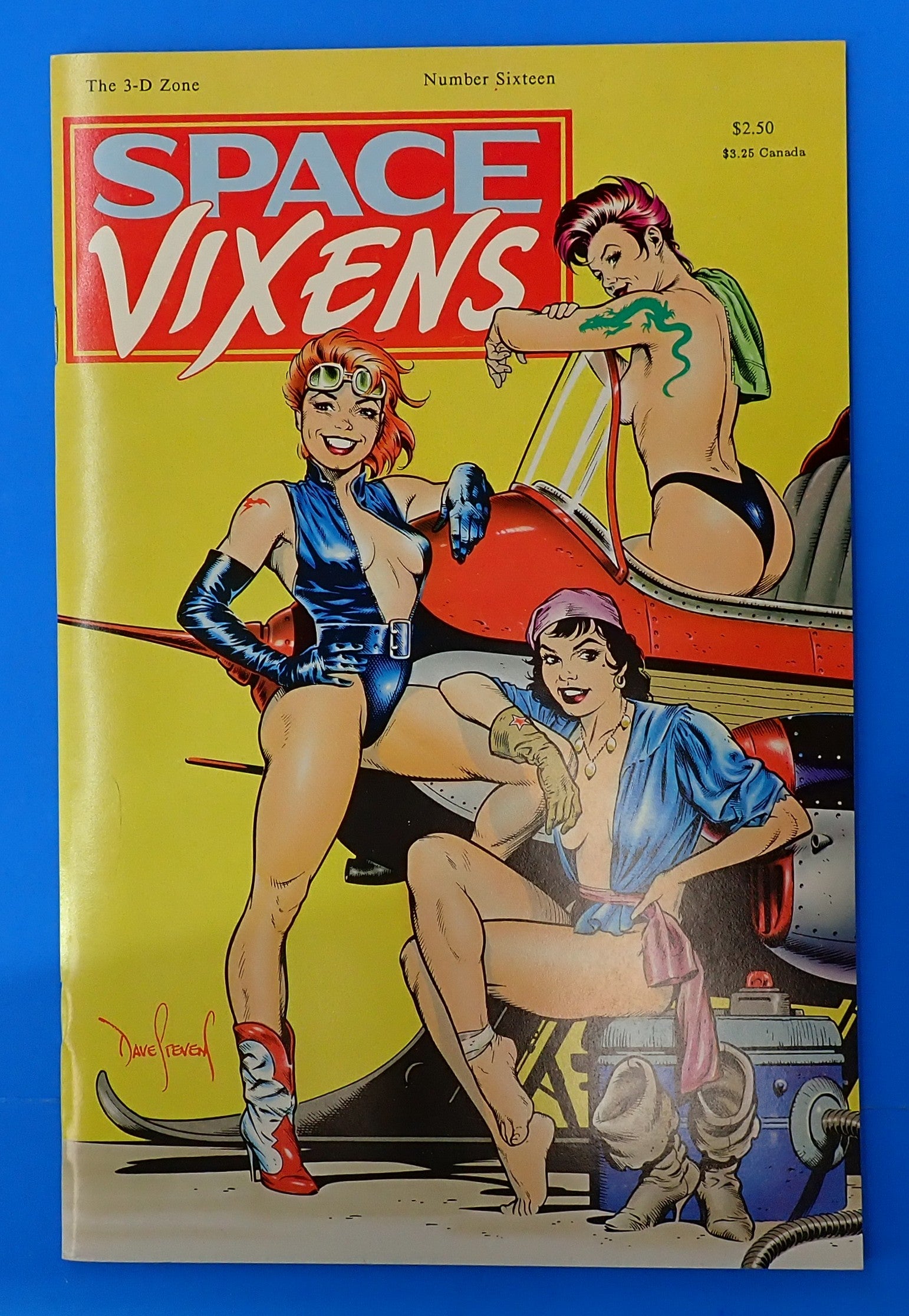 3-D Zone: Space Vixens #16 (1989) - VF/NM- (9.0-9.2) - Dave Stevens Cover