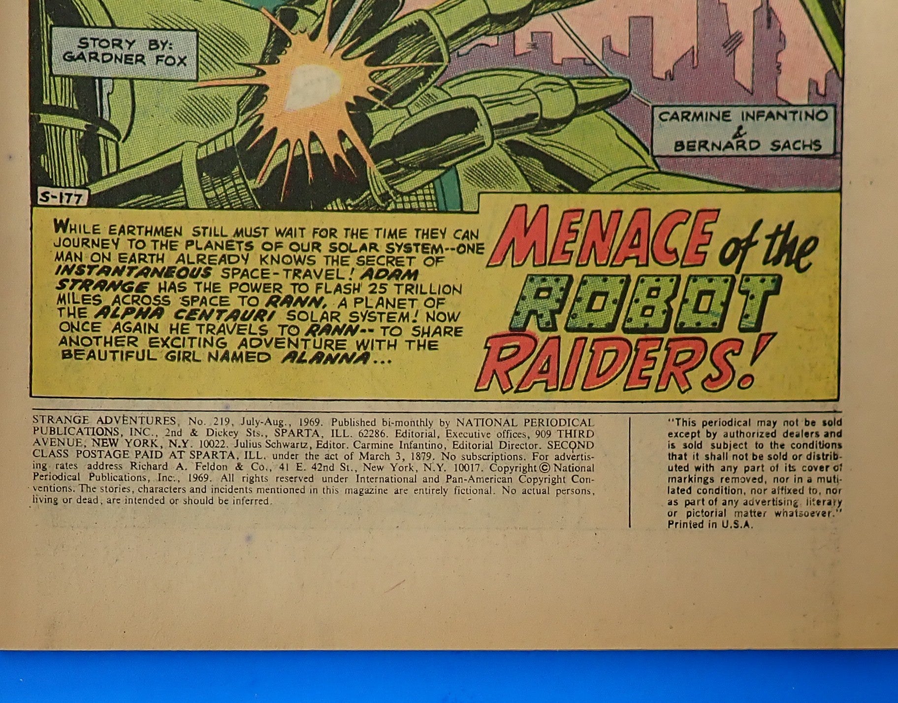 Strange Adventures #219 (1969) - FN (6.0) - Silver Age Issue