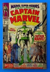 Marvel Super Heroes #19 (1967) - FN-/FN (5.5-6.0) - 1st App. & Origin Captain Marvel