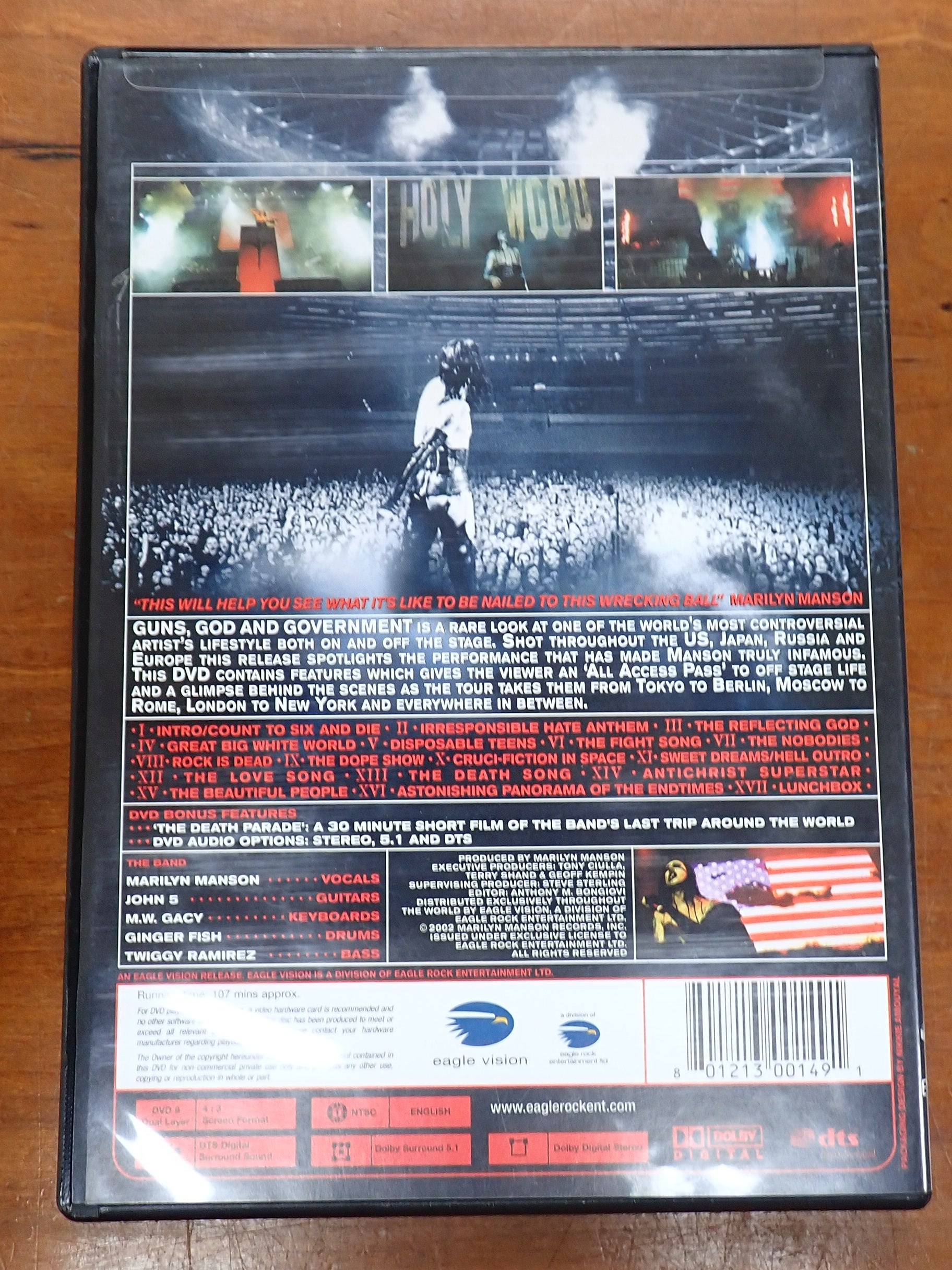 Marilyn Manson: Guns, God and Government World Tour - DVD [Pre-Owned]