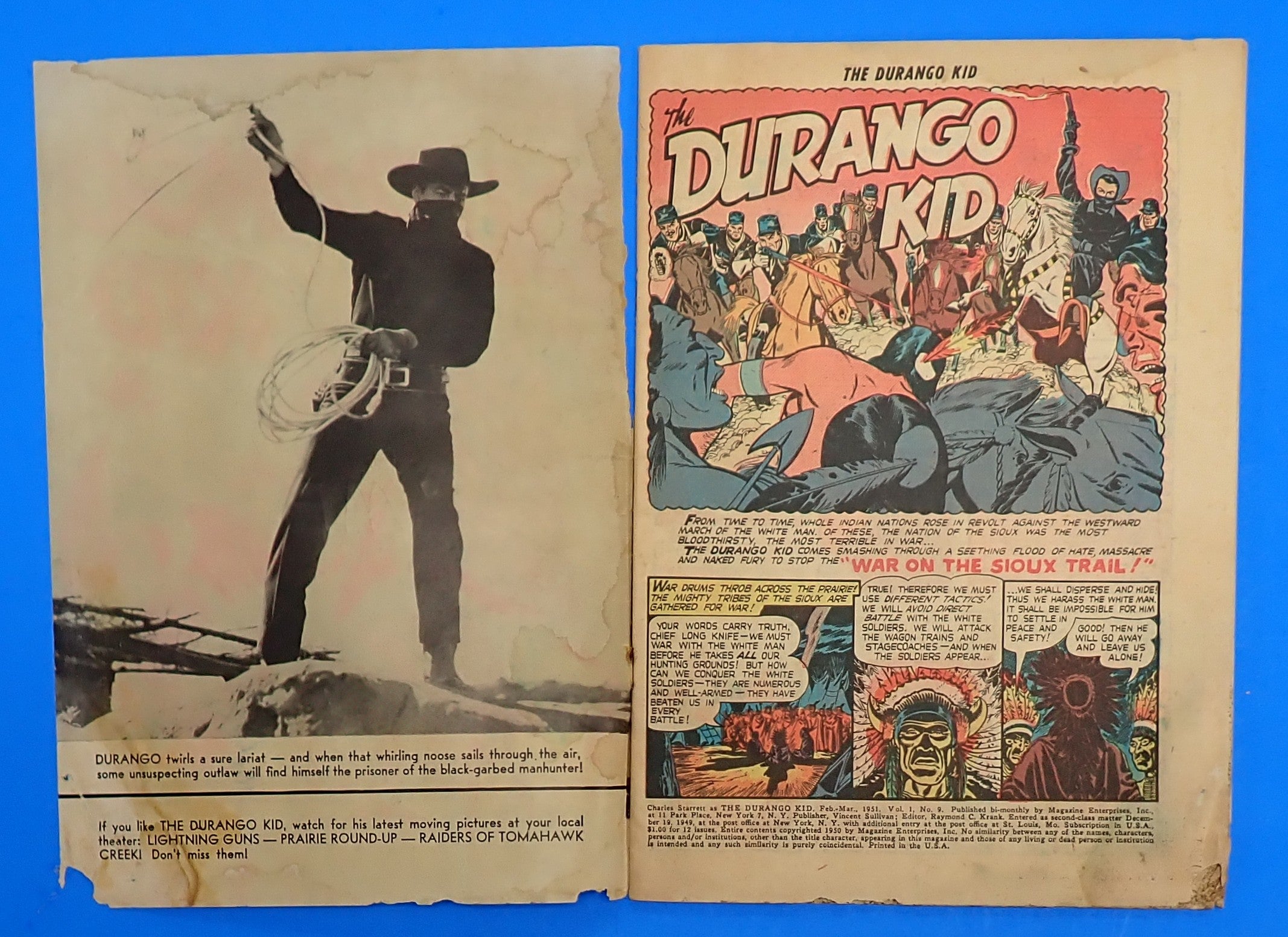 Durango Kid #9 (1951) - GD (2.0) - Golden Age Western