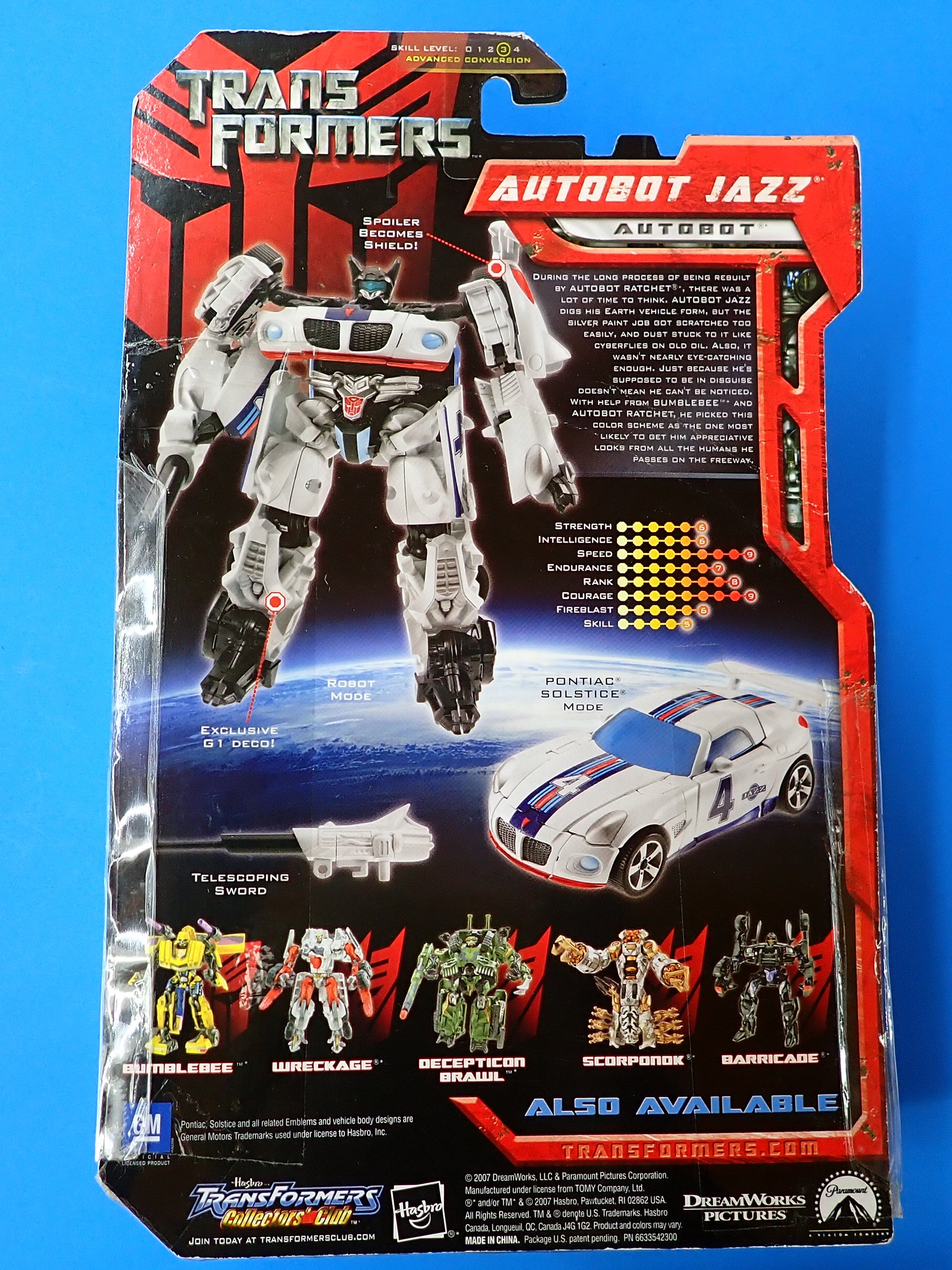 Jazz Autobot Automorph Technology Collectors Club [Pre-Owned]