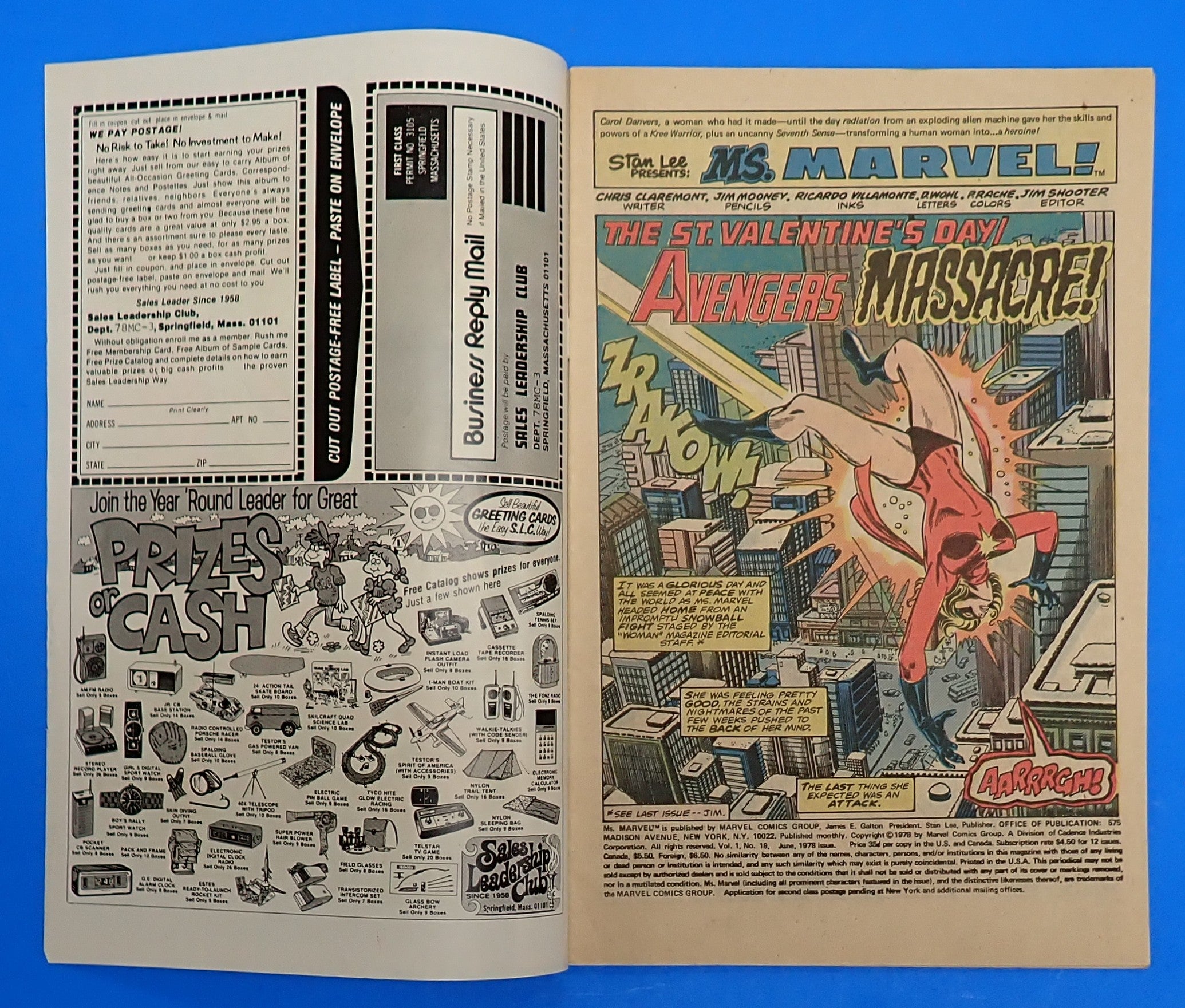 Ms. Marvel #18 (1978) - FN- (5.5) - 1st Full App. Mystique