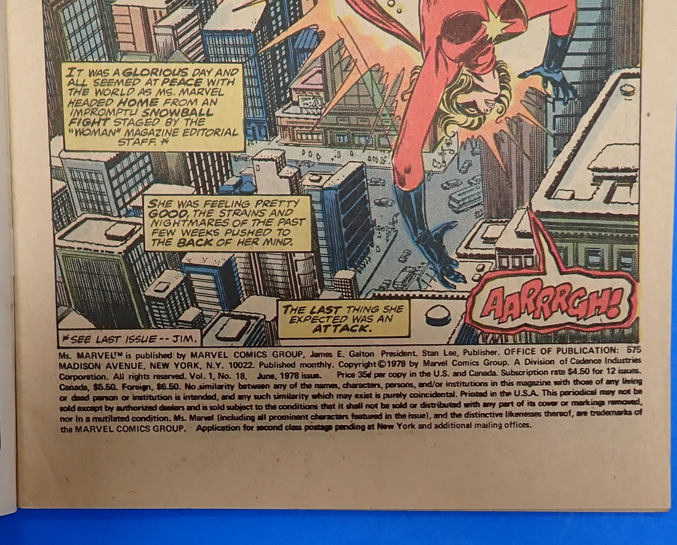 Ms. Marvel #18 (1978) - FN- (5.5) - 1st Full App. Mystique