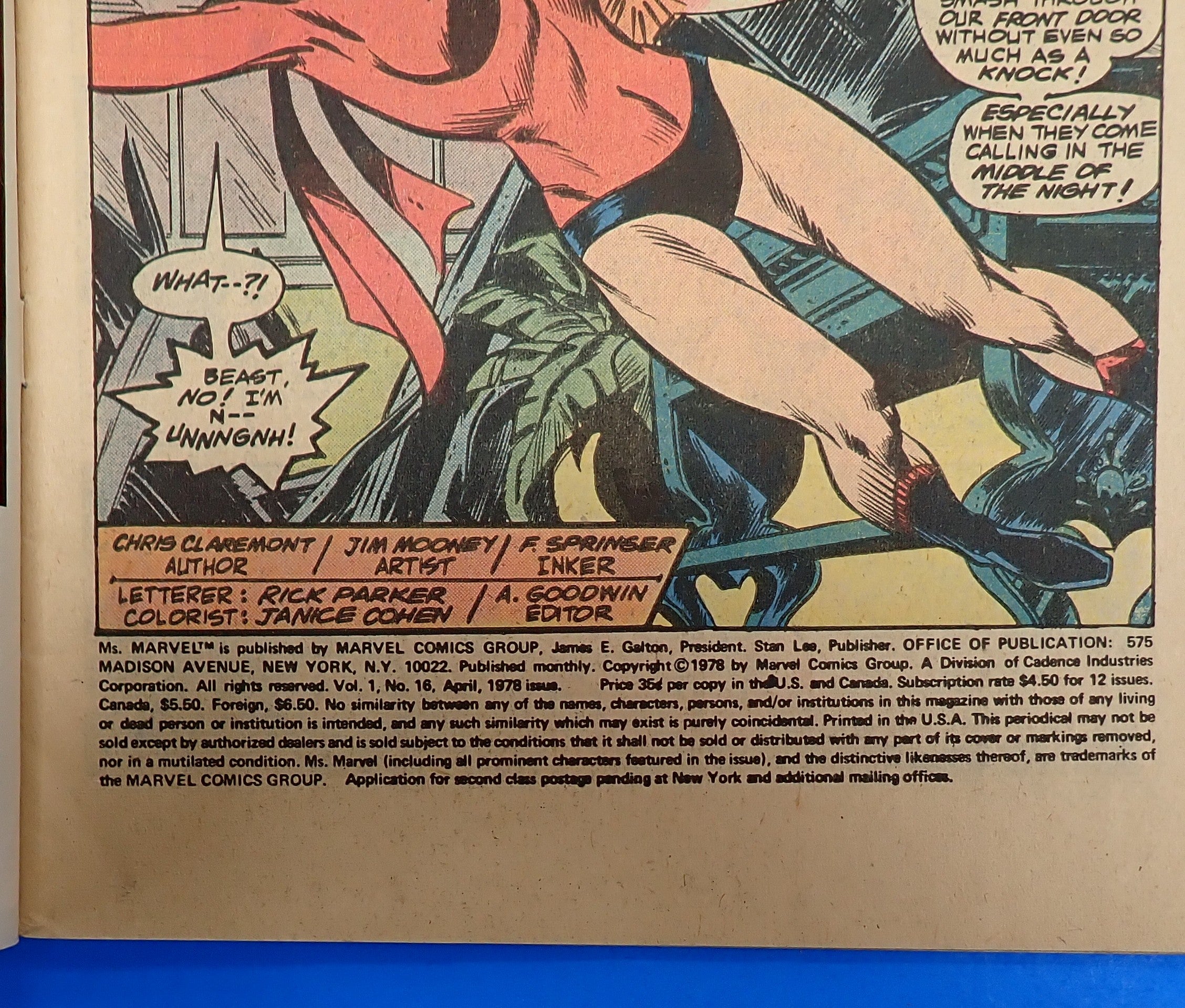 Ms. Marvel #16 (1978) - FN (5.0-5.5) - 1st Cameo App. Mystique