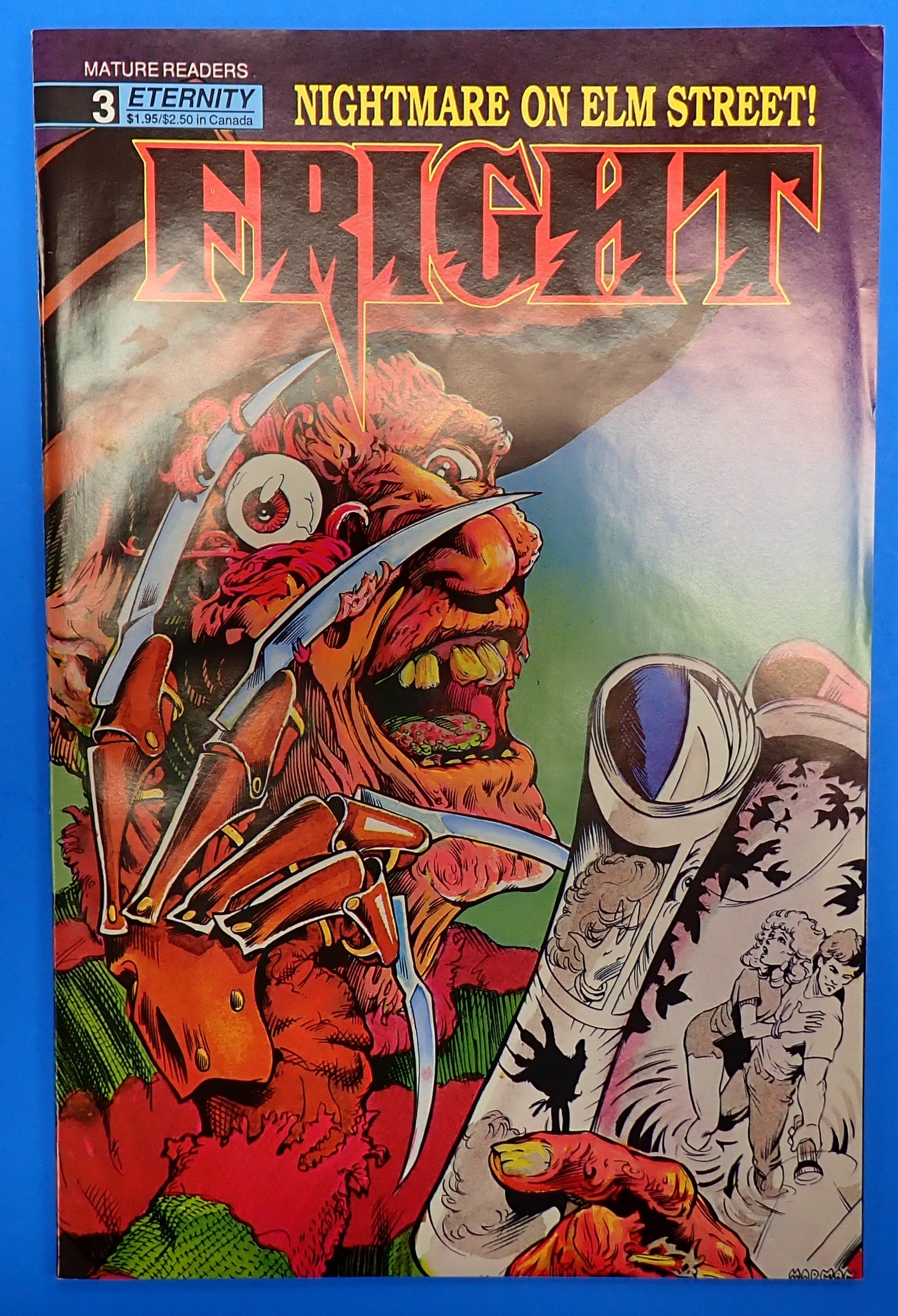 Fright #3 (1988) - VF (8.0) - 1st Cover App. Freddy Krueger
