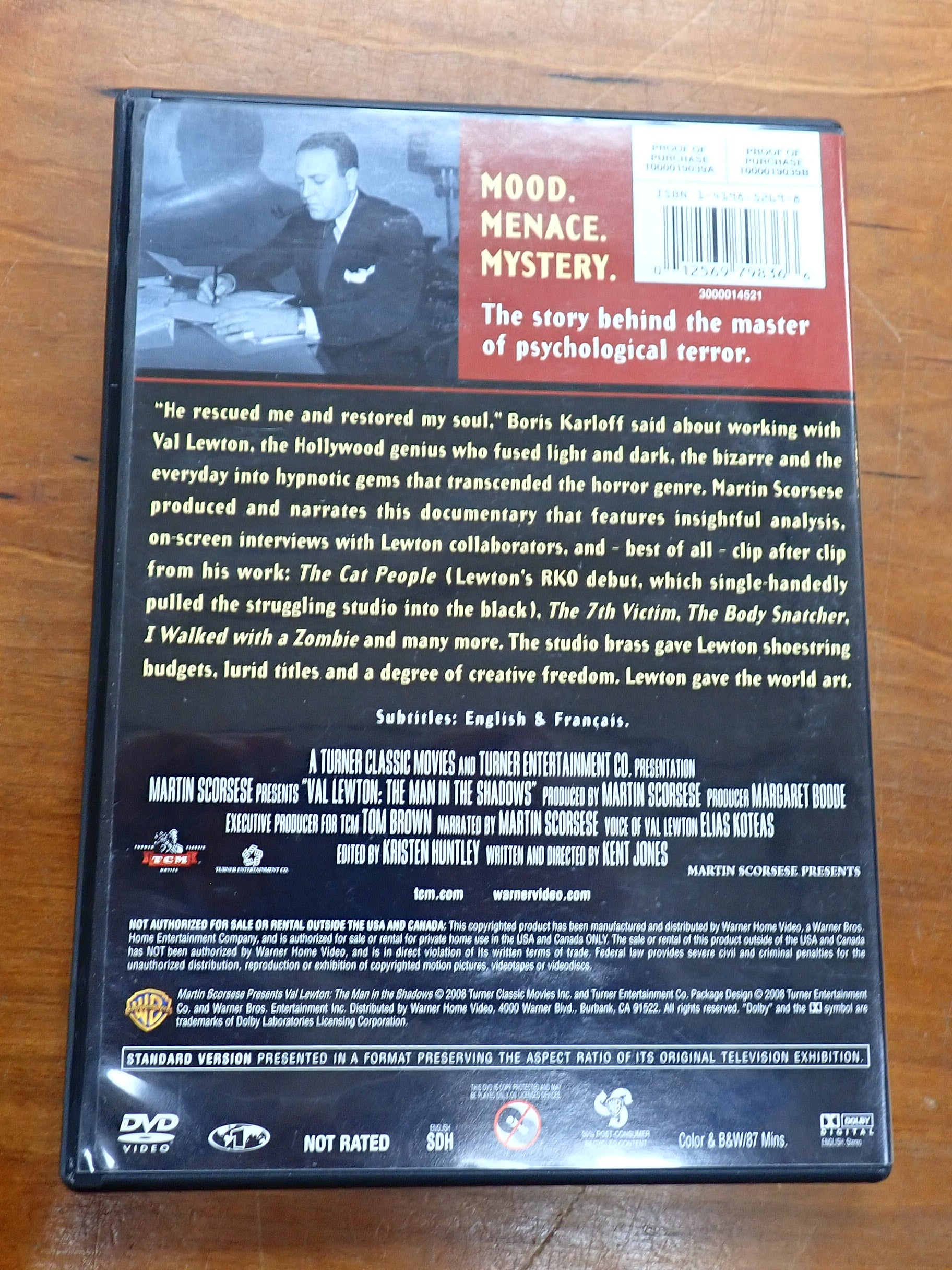 Val Lewton: The Man in the Shadows - DVD [Pre-Owned]
