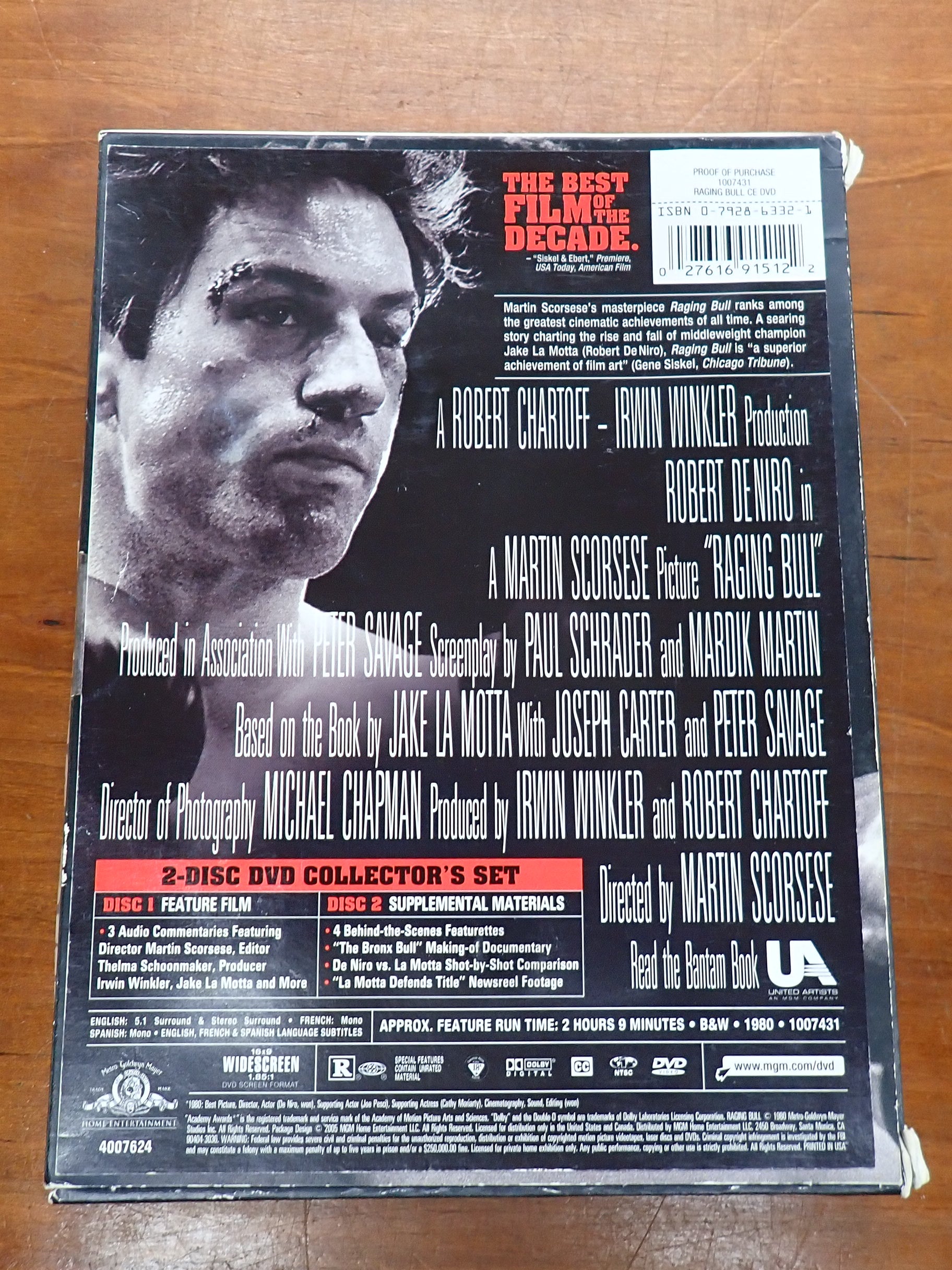 Raging Bull (2-Disc Collector's Set) - DVD [Pre-Owned]