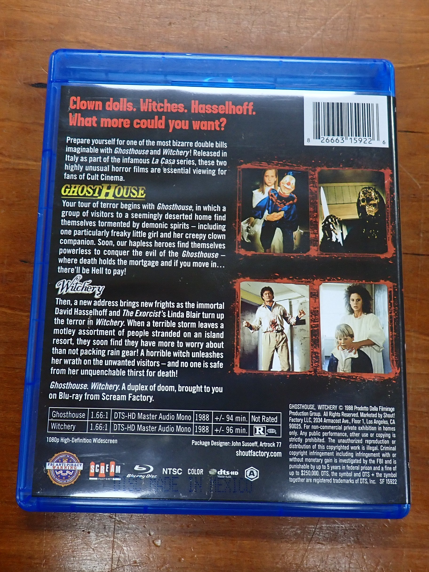 Ghost House/Witchery (Scream Factory Double Feature) - Blu-Ray [Pre-Owned]