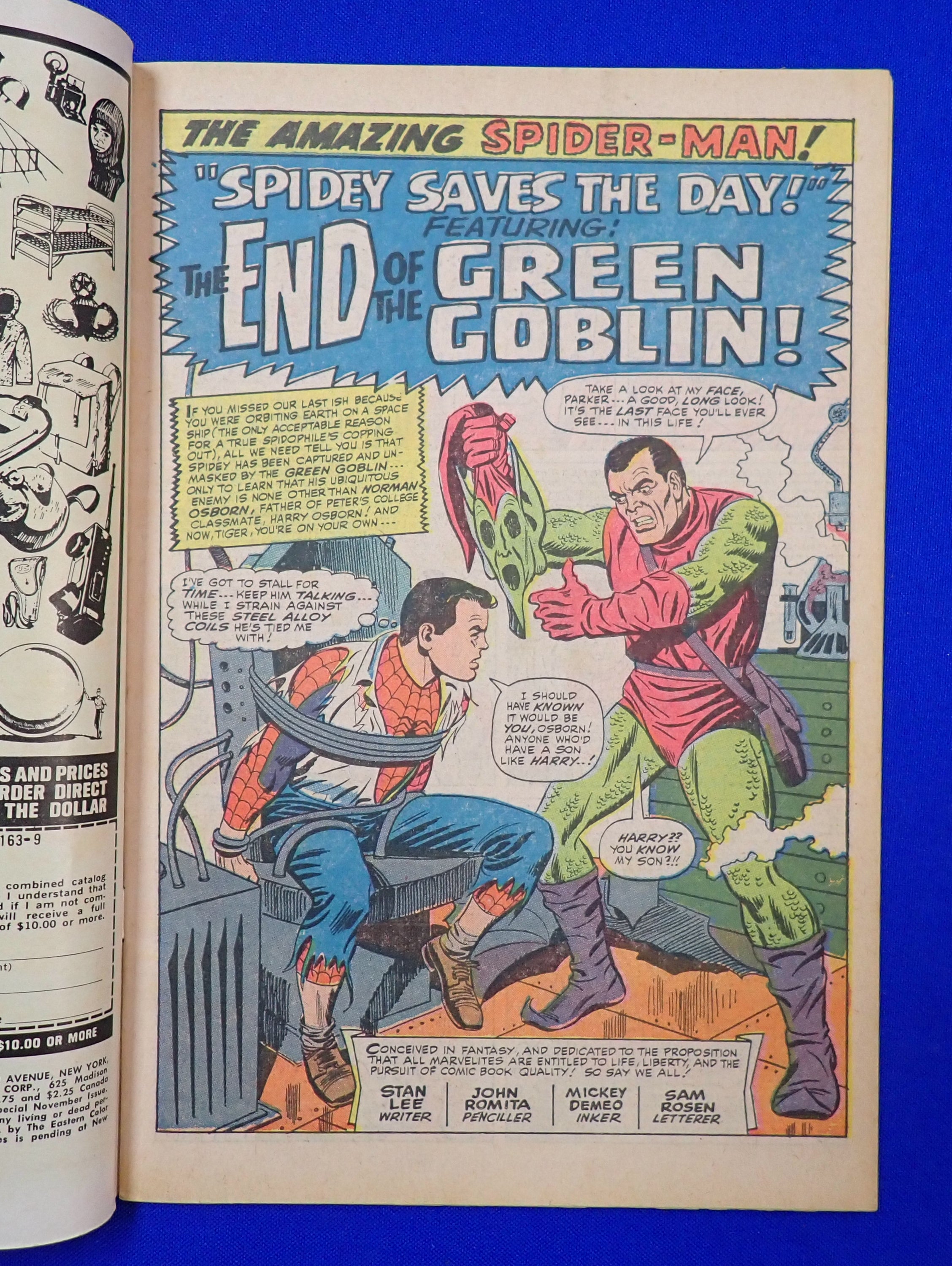 Amazing Spider-Man #40 (1966) - VG (4.0) - Green Goblin Origin - Tape on Spine