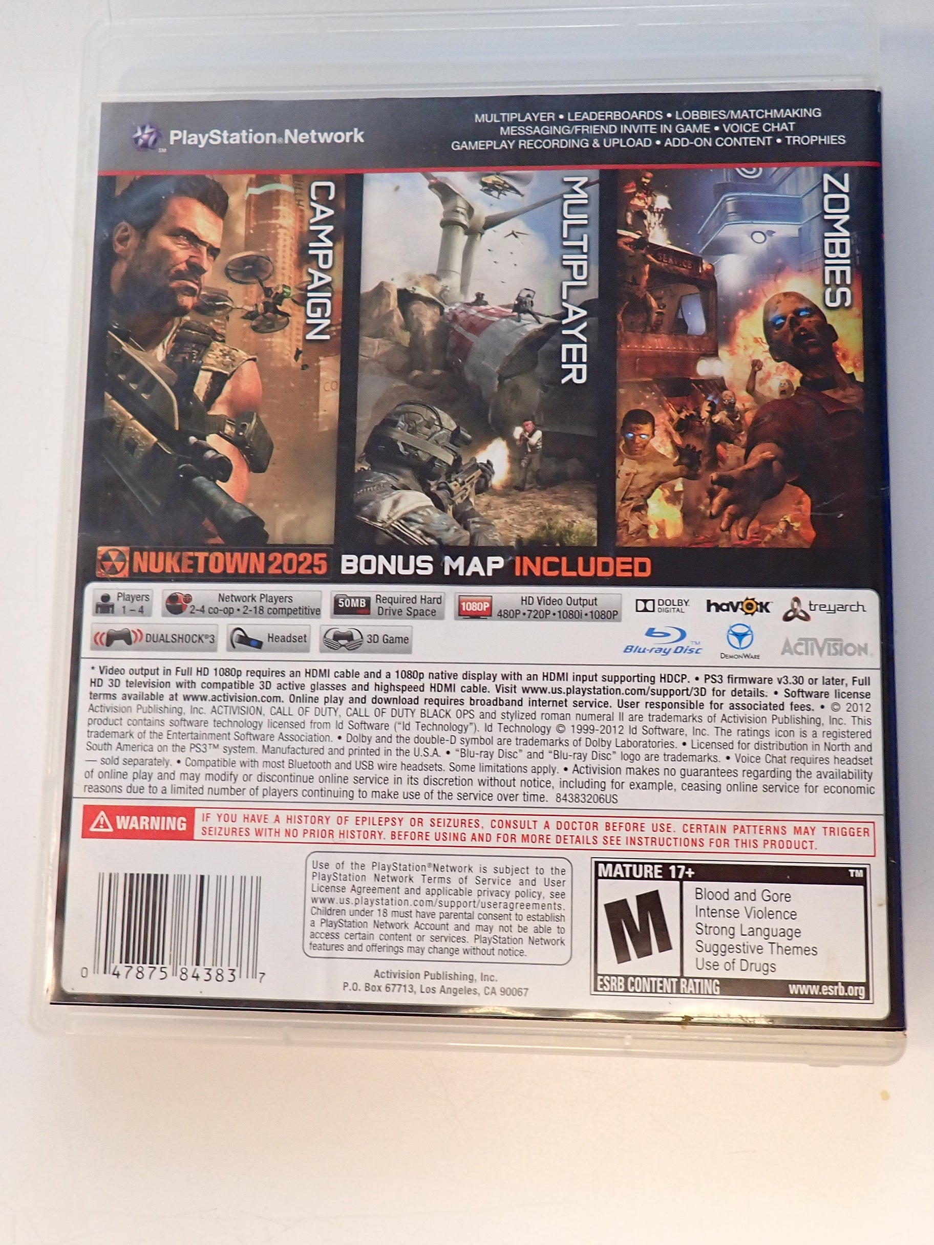 Call of Duty Black Ops II - PS3 [Pre-Owned]