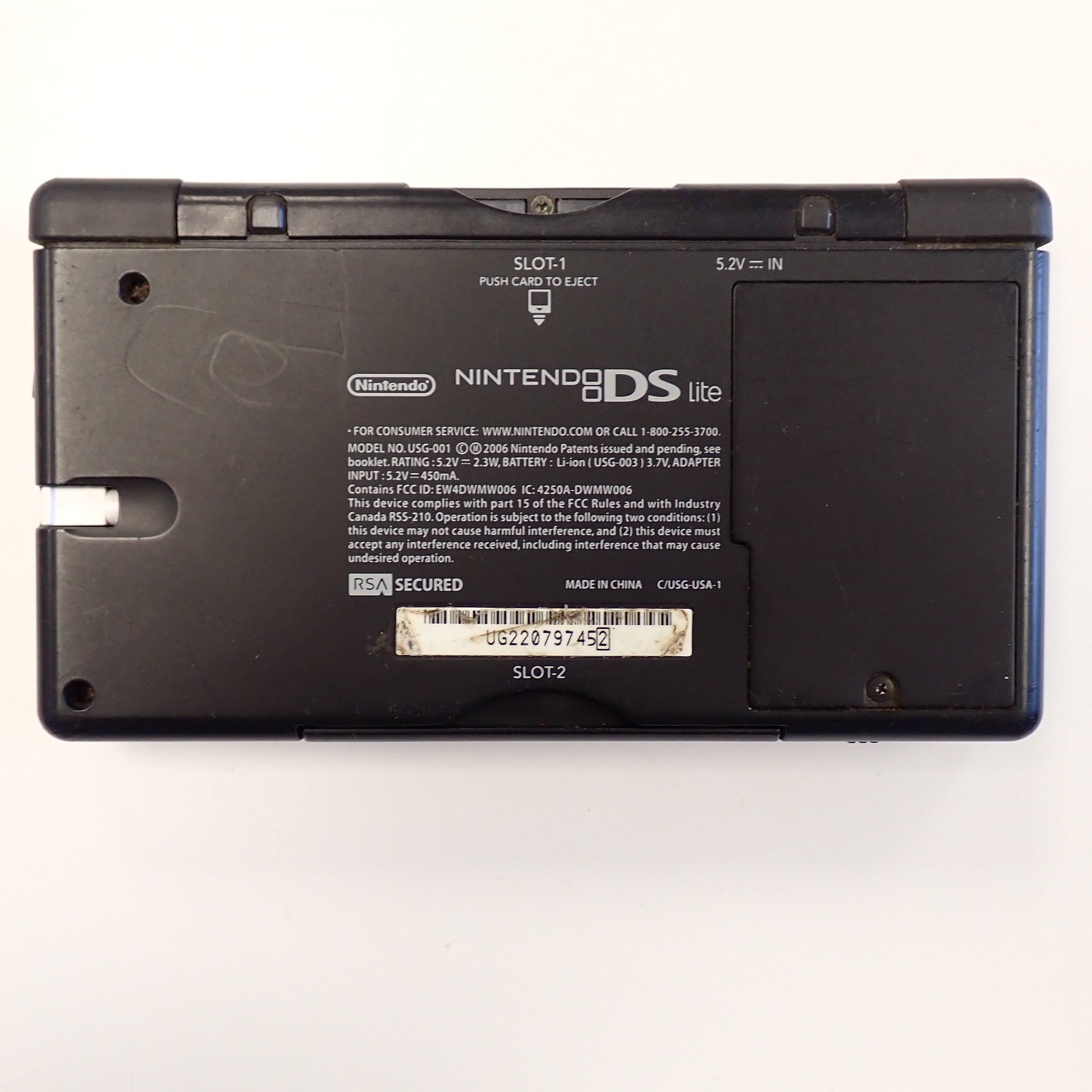 Nintendo DS Lite Console/System - Black & Cobalt Blue