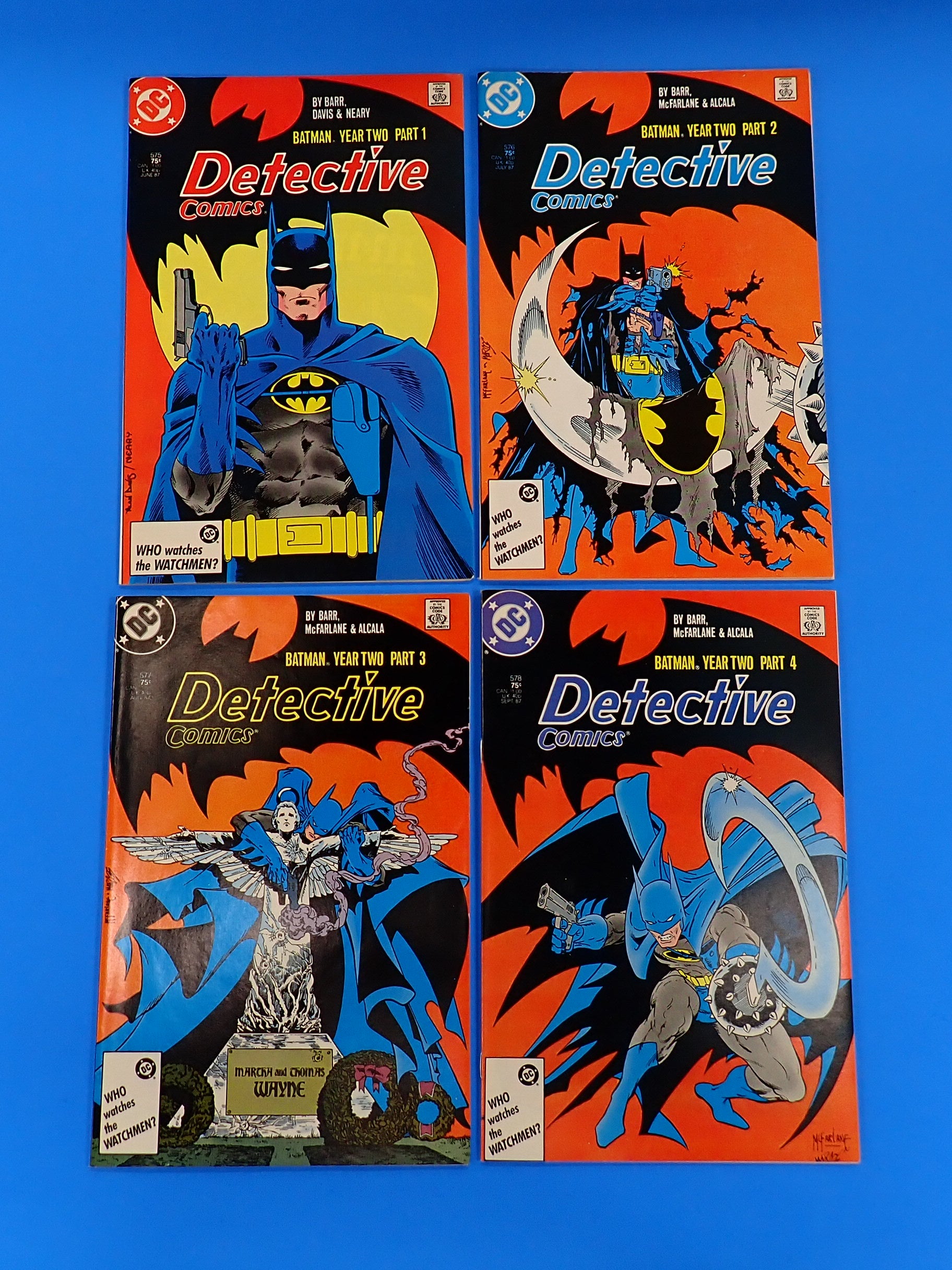 Detective Comics #575-578 (1987) - VF (9.0) - Todd McFarlane Covers