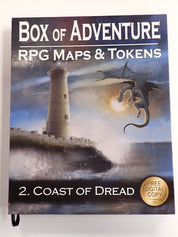 Box of Adventure RPG Maps & Tokens - Coast of Dread [Pre-Owned]
