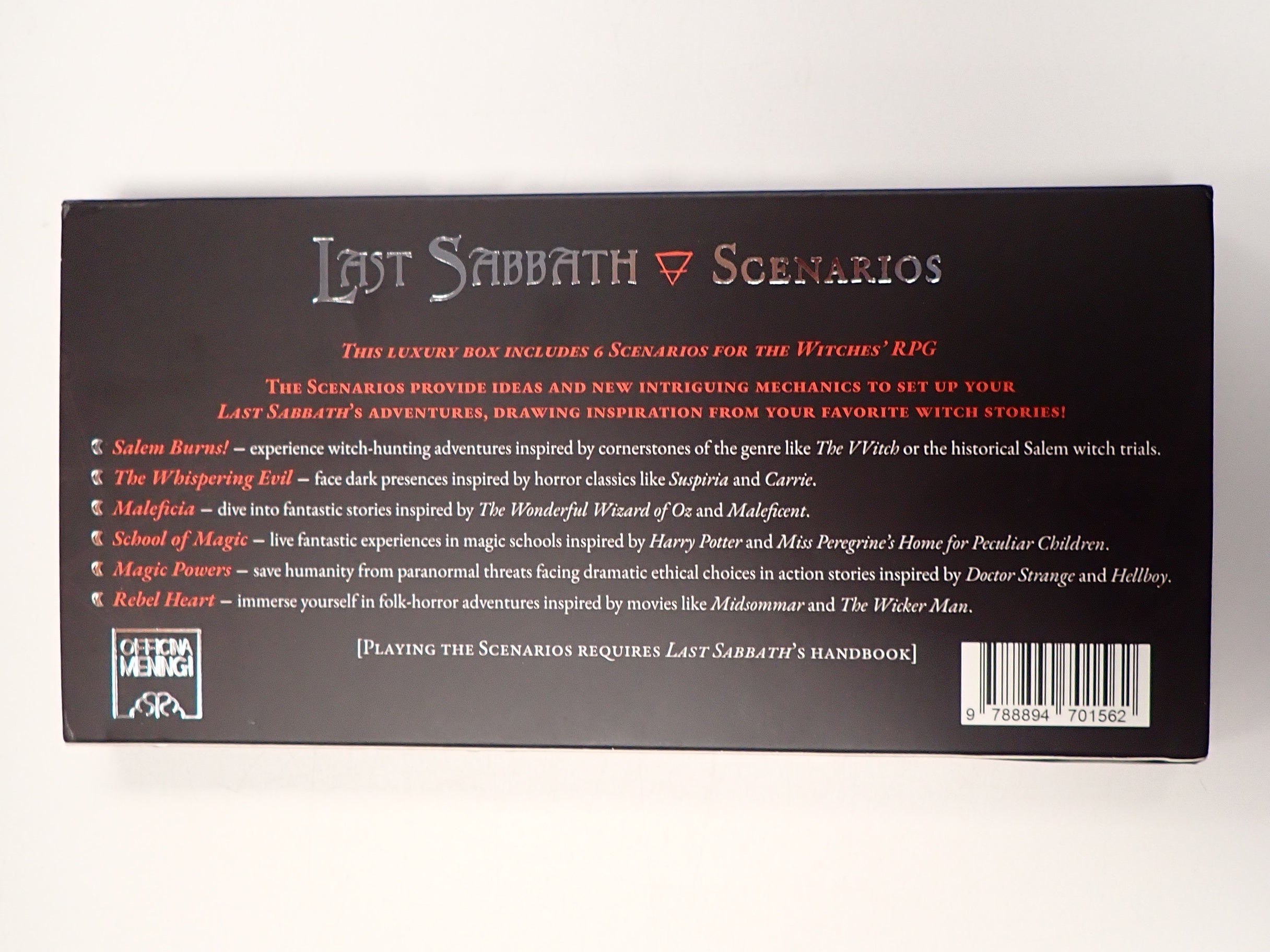 Last Sabbath RPG & Totem RPG + Notepad, Scenarios, and Seeker's Sheet [Pre-Owned]