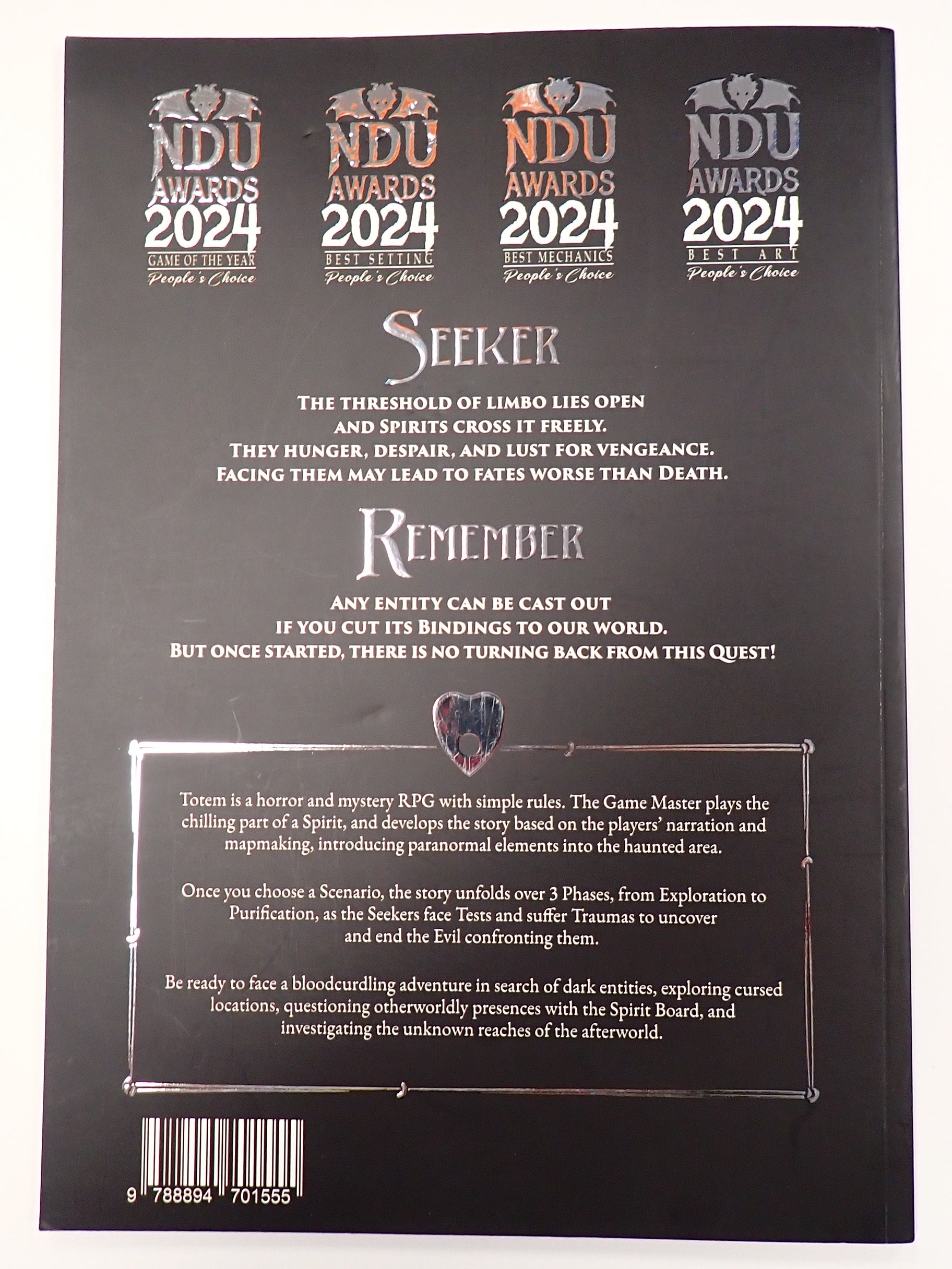 Last Sabbath RPG & Totem RPG + Notepad, Scenarios, and Seeker's Sheet [Pre-Owned]