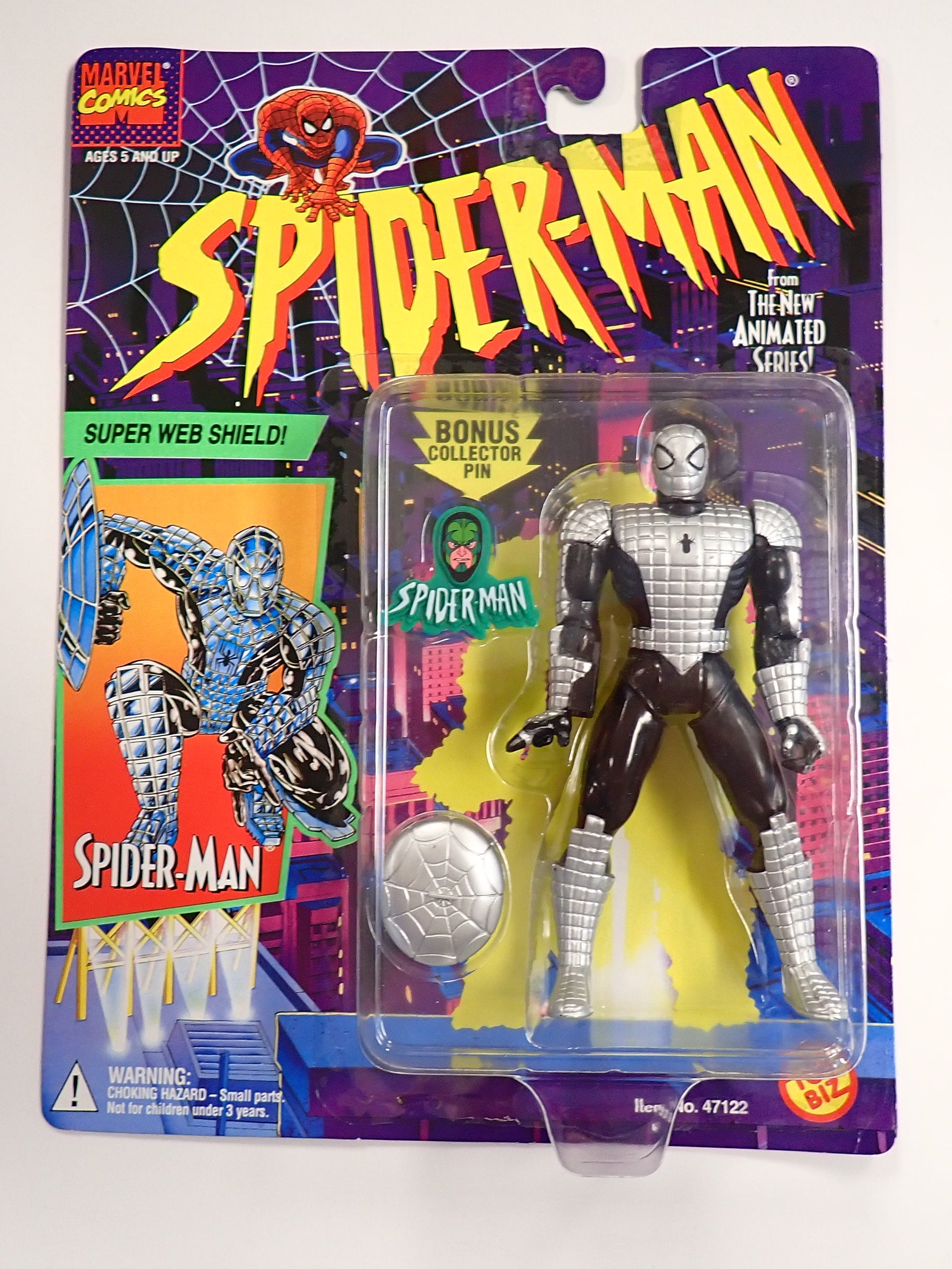 Toy Biz Spider-man Spider Armor Super Web Shield [Pre-Owned]