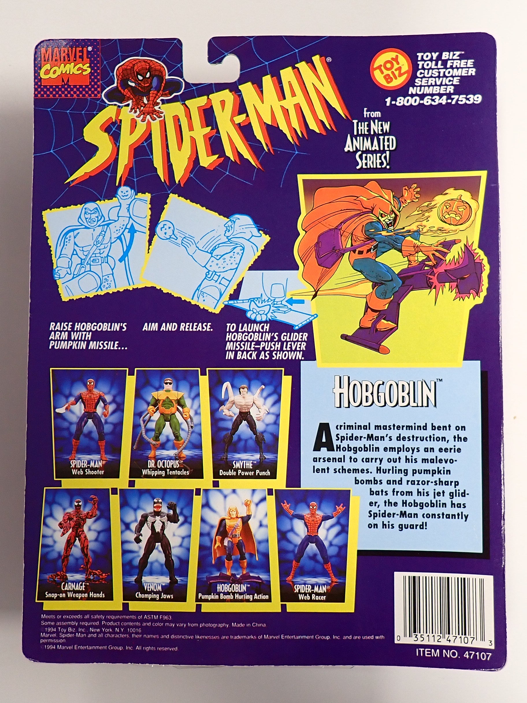 Toy Biz Hobgoblin Hurling Pumpkin Bomb [Pre-Owned]