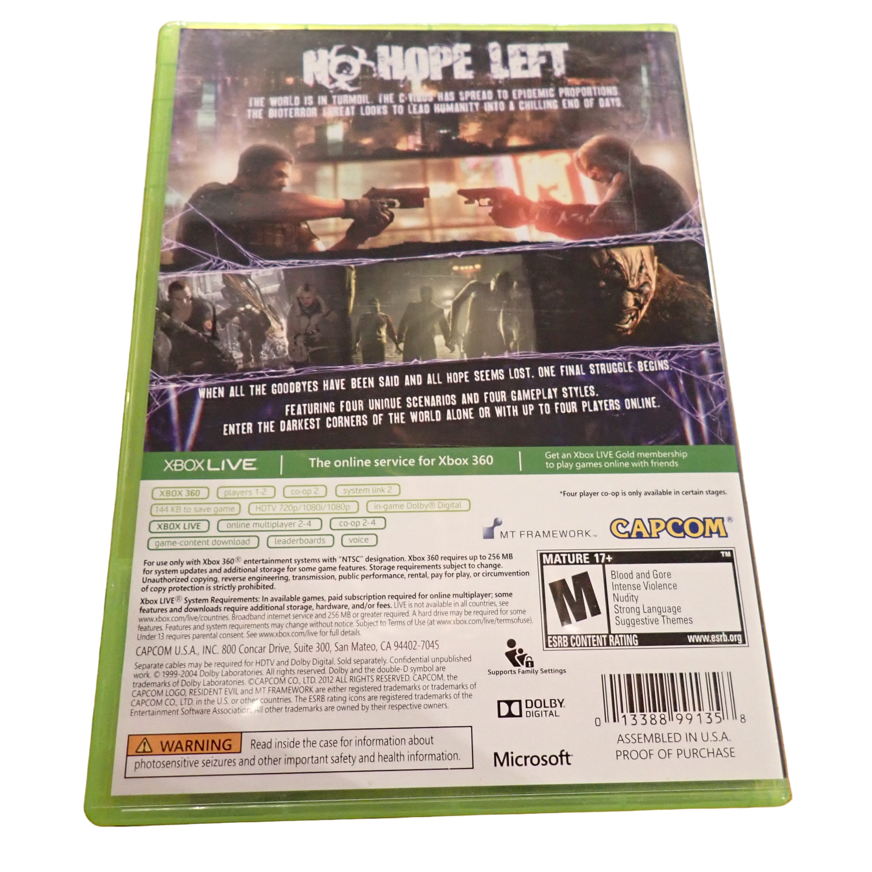 Resident Evil 6 (Walmart Version) - Xbox 360