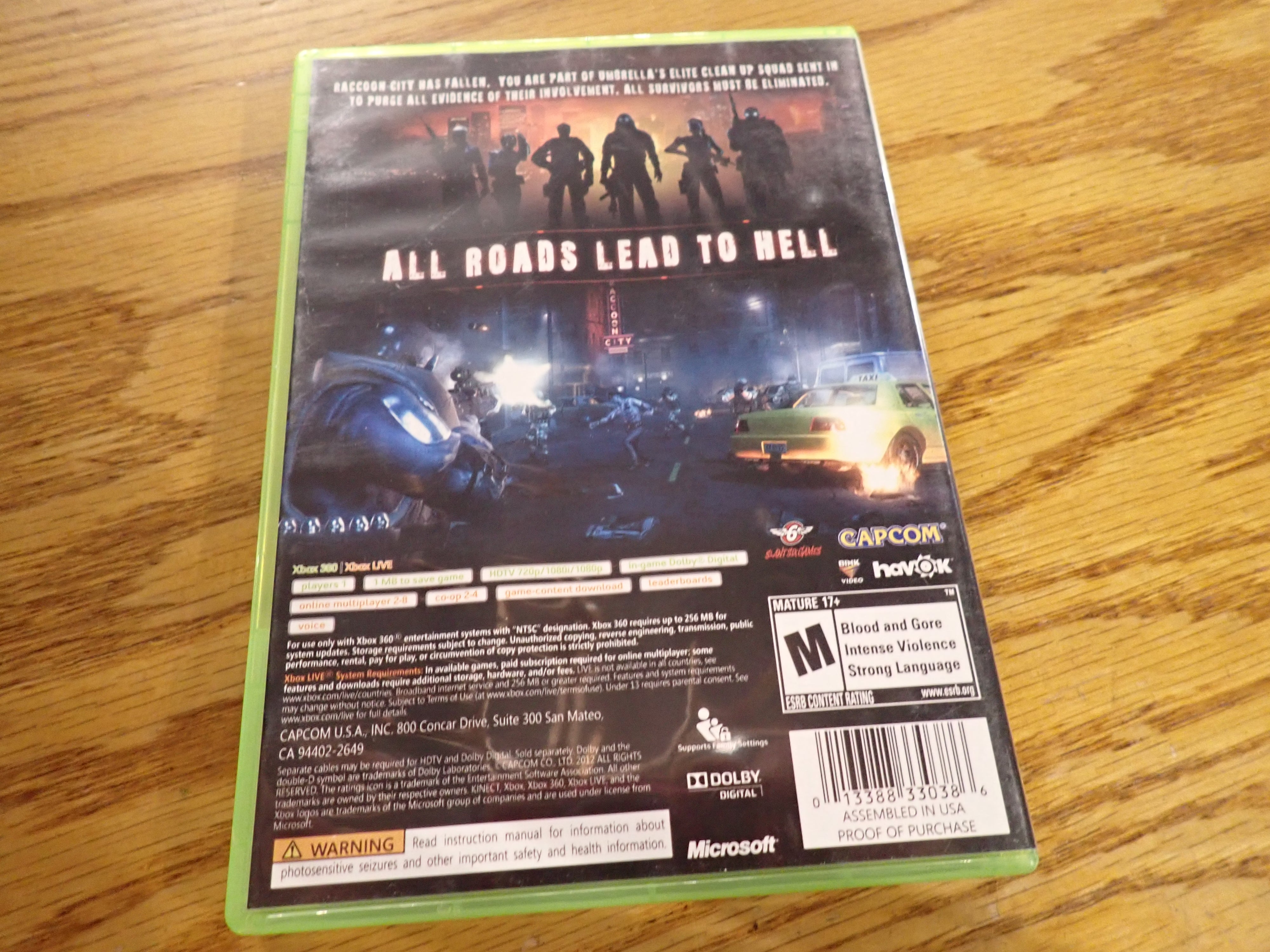 Resident Evil: Operation Raccoon City - X360